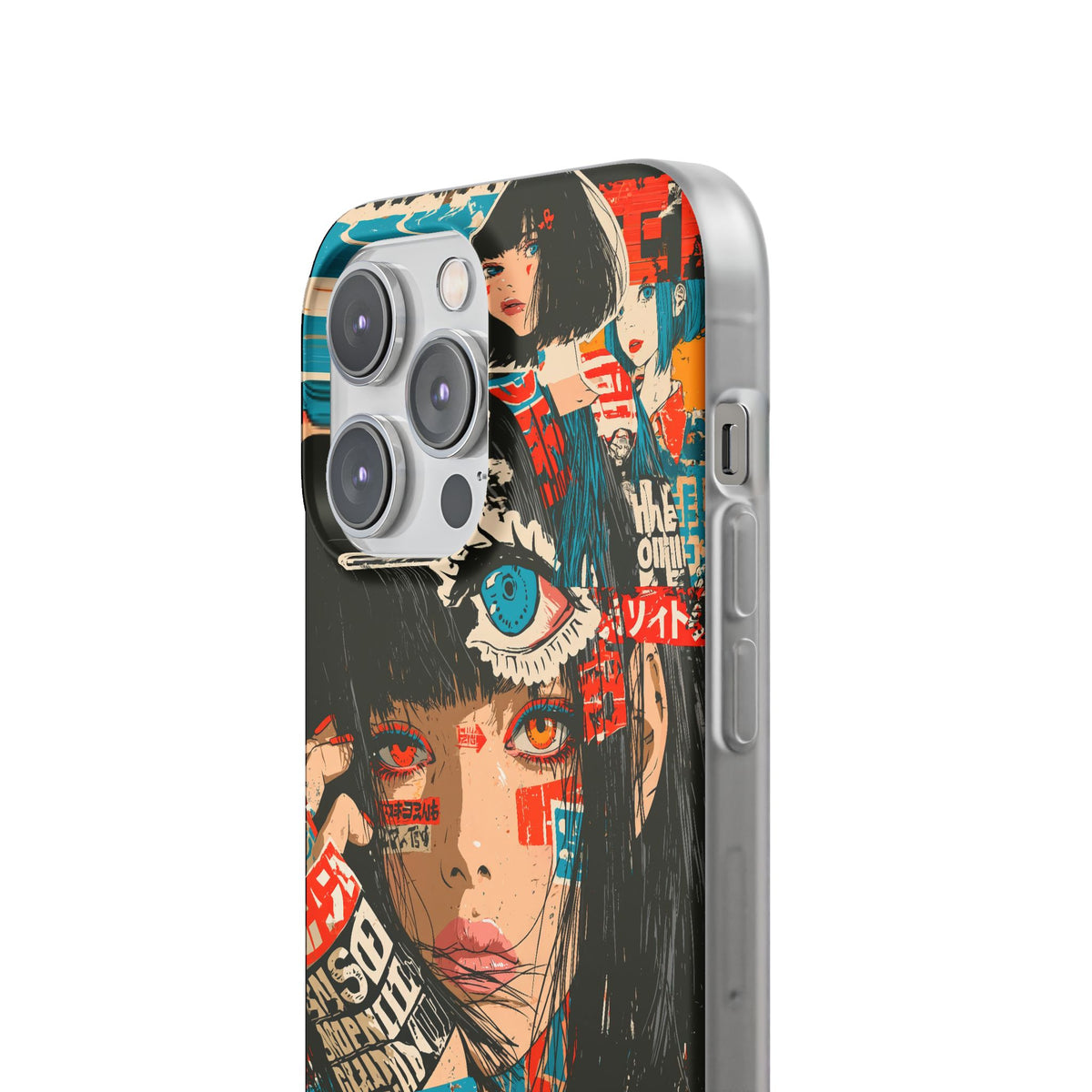 Shibuya Street Collage · Lite Phone Case for iPhone · Red