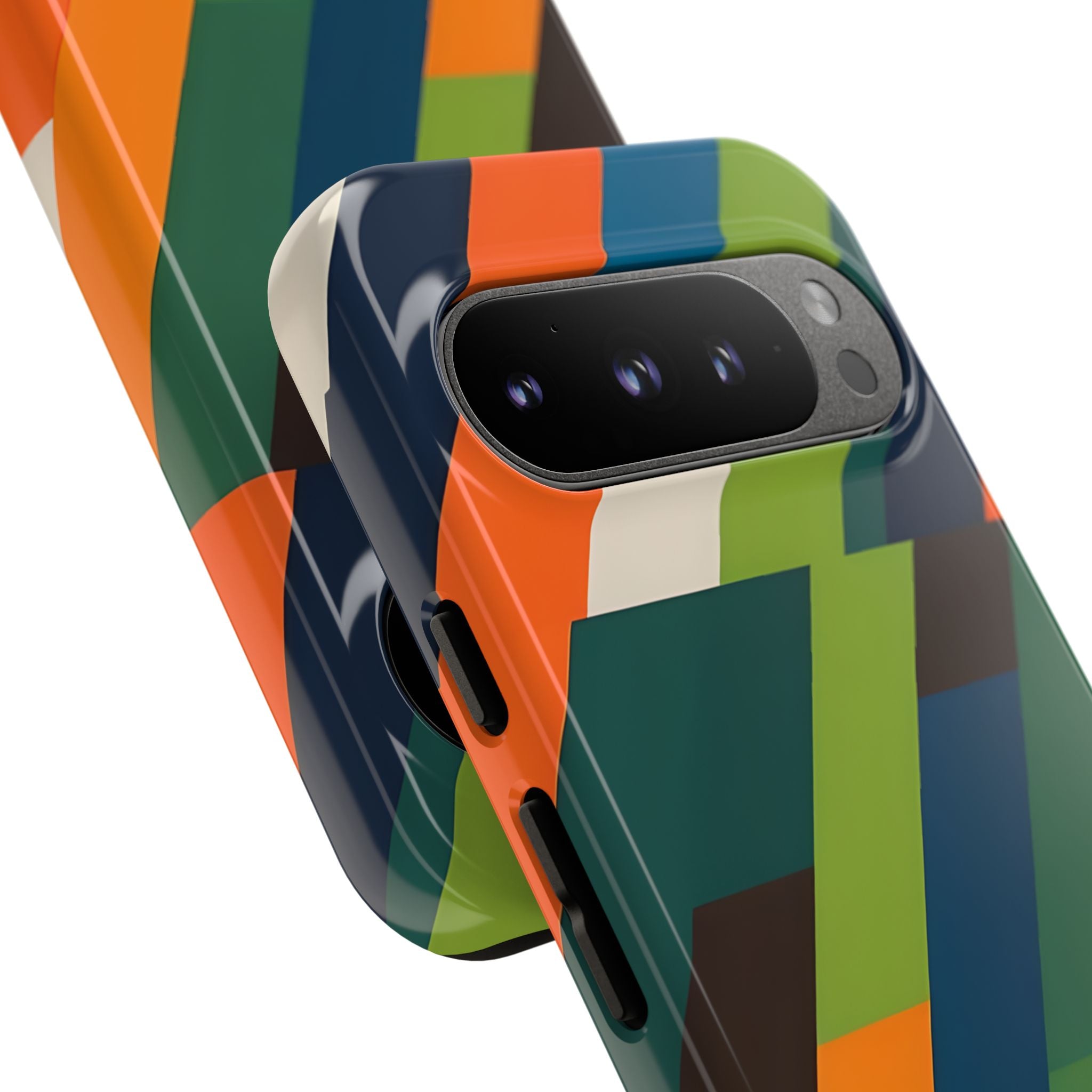 Angled Retro Mosaic · Tough Handyhülle für Google Pixel