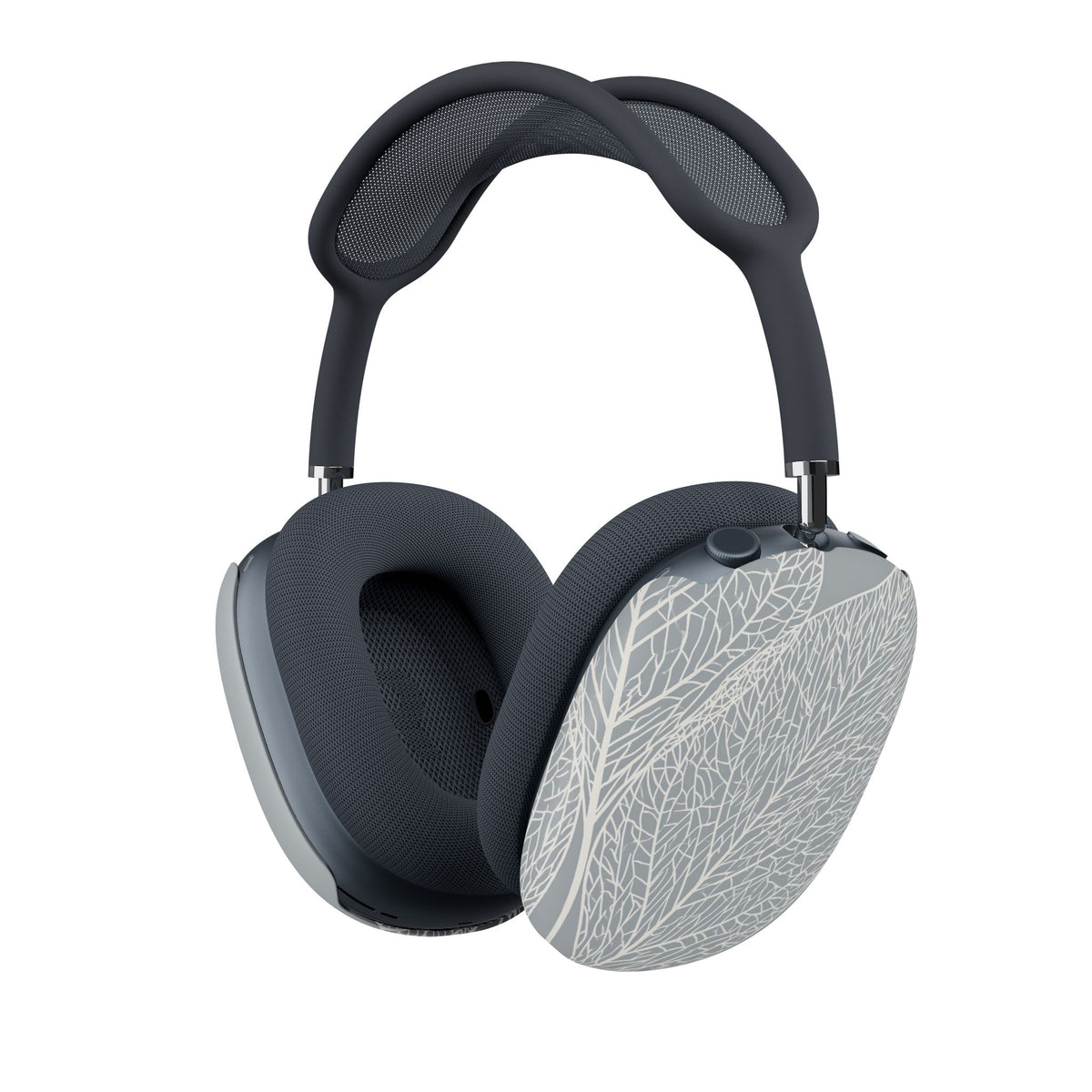 Minimal Leaf Skeleton · Hard Case for AirPods Max · Grey