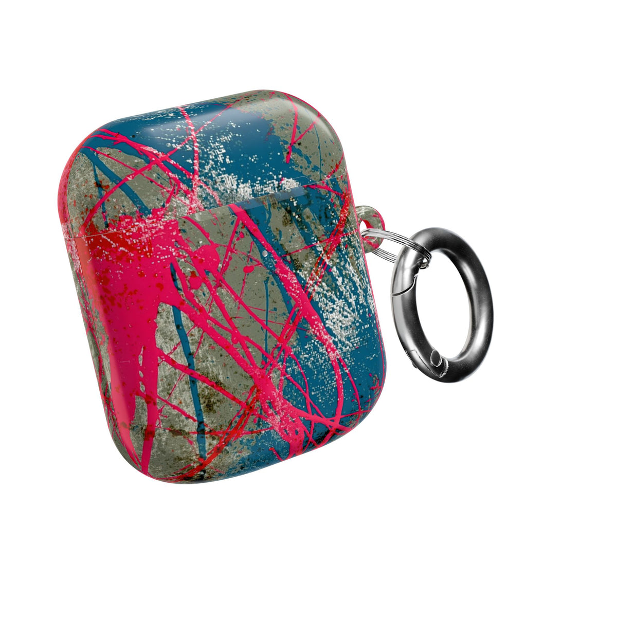 Neon Static Drip · Hard Case for AirPods & AirPods Pro · Pink
