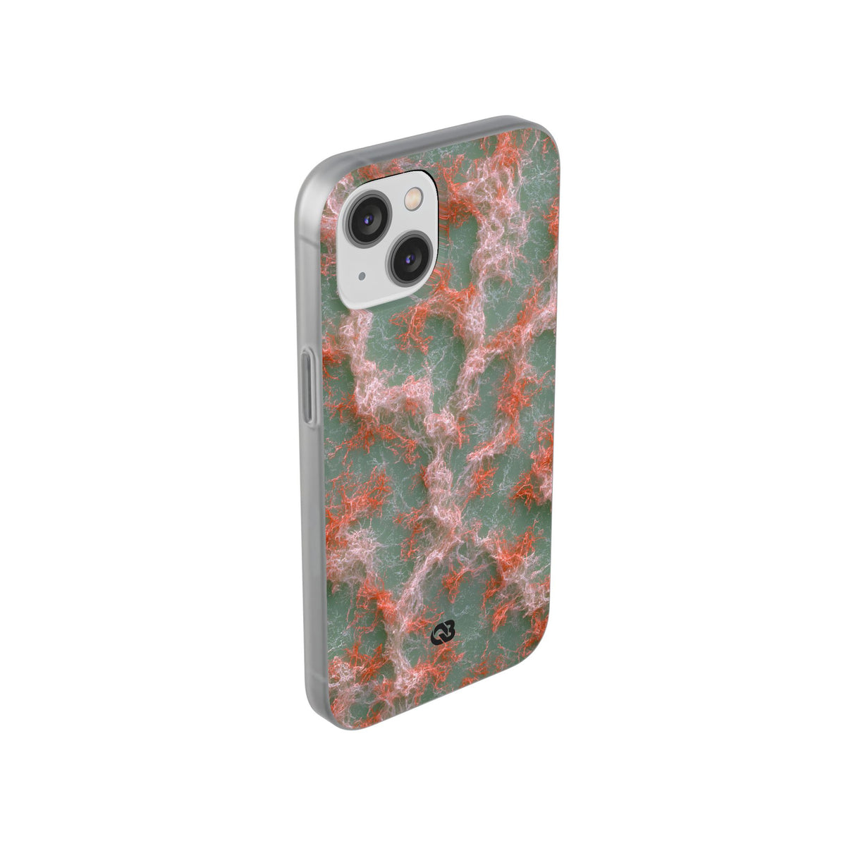 Coral Pixel Matrix · Lite Phone Case for iPhone · Green
