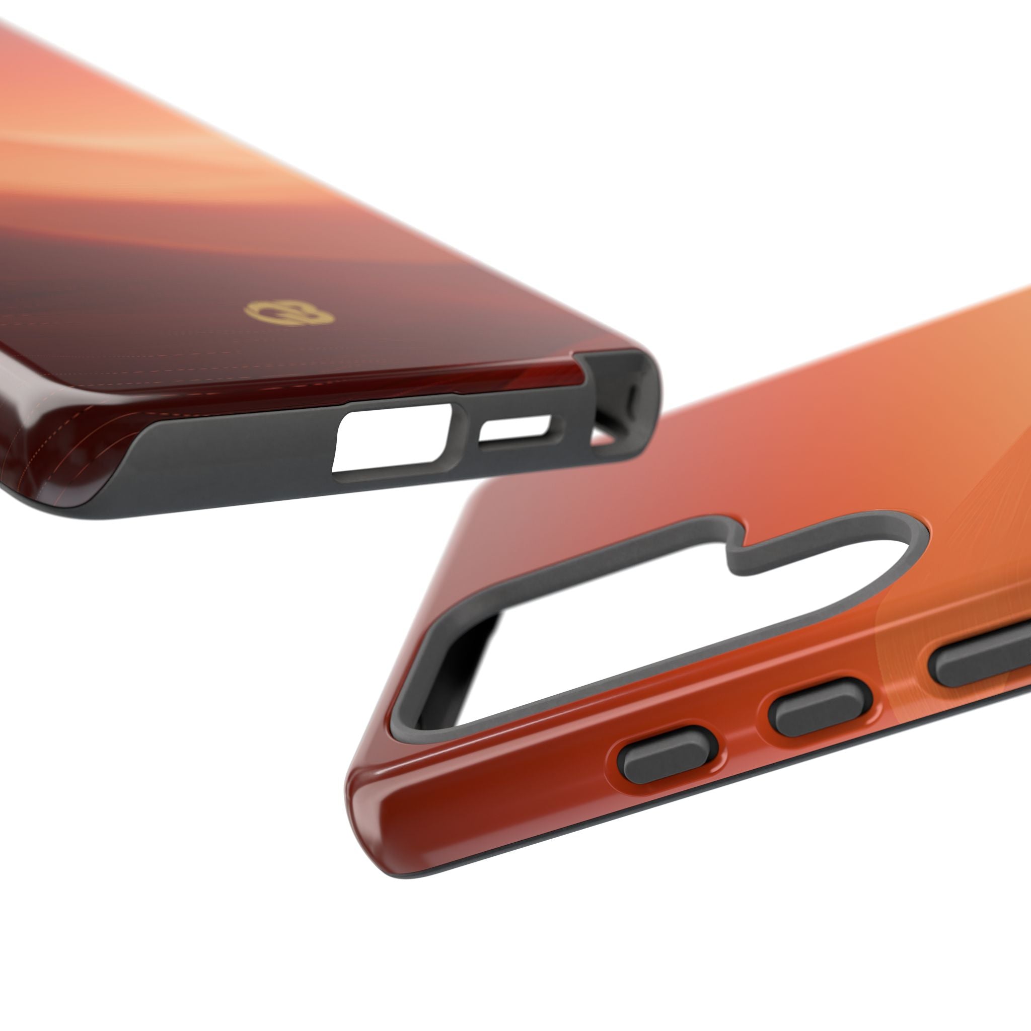 Orange Tough Phone Case for Samsung - Crimson Dune Gradient