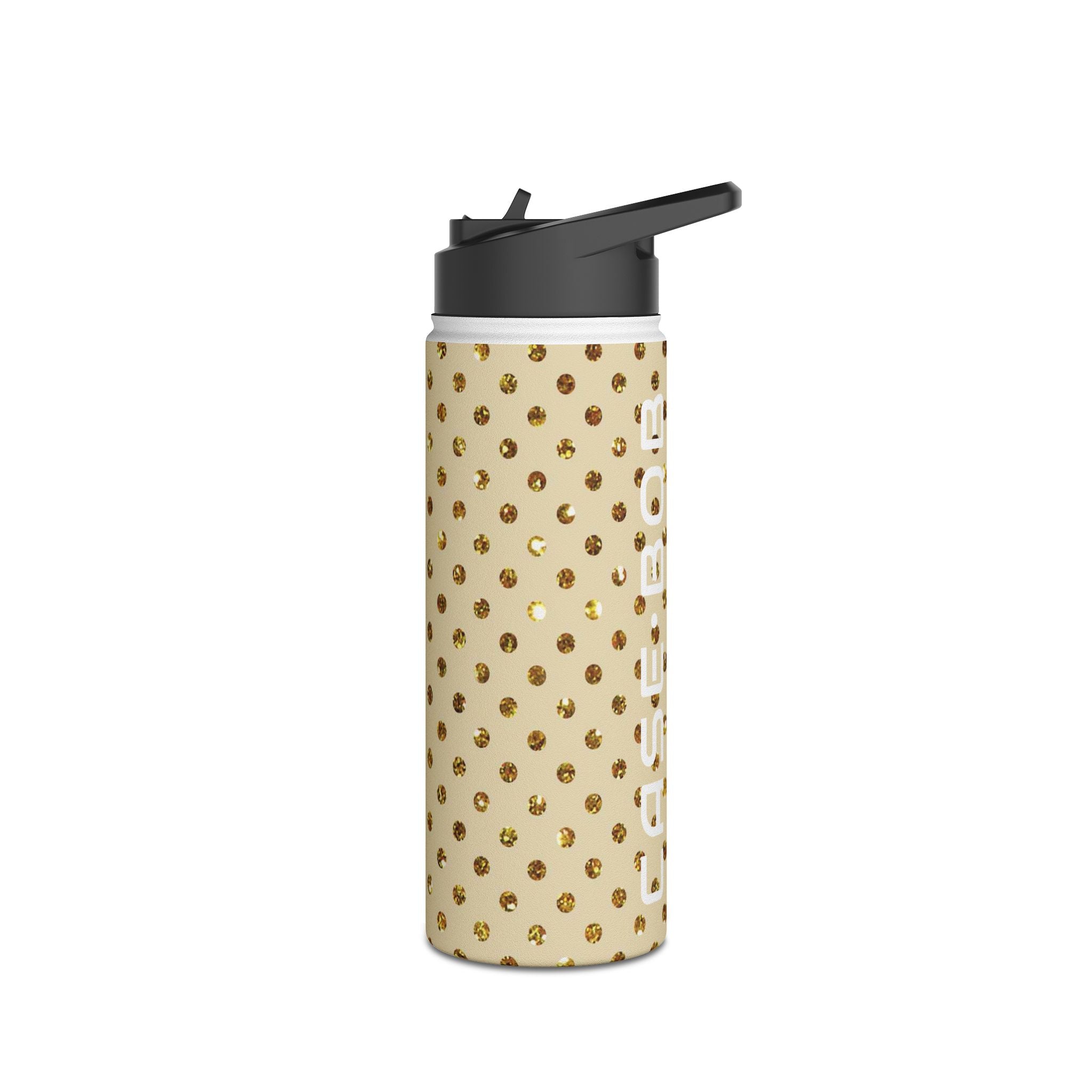 Golden Sparkle - Stainless Steel Water Bottle