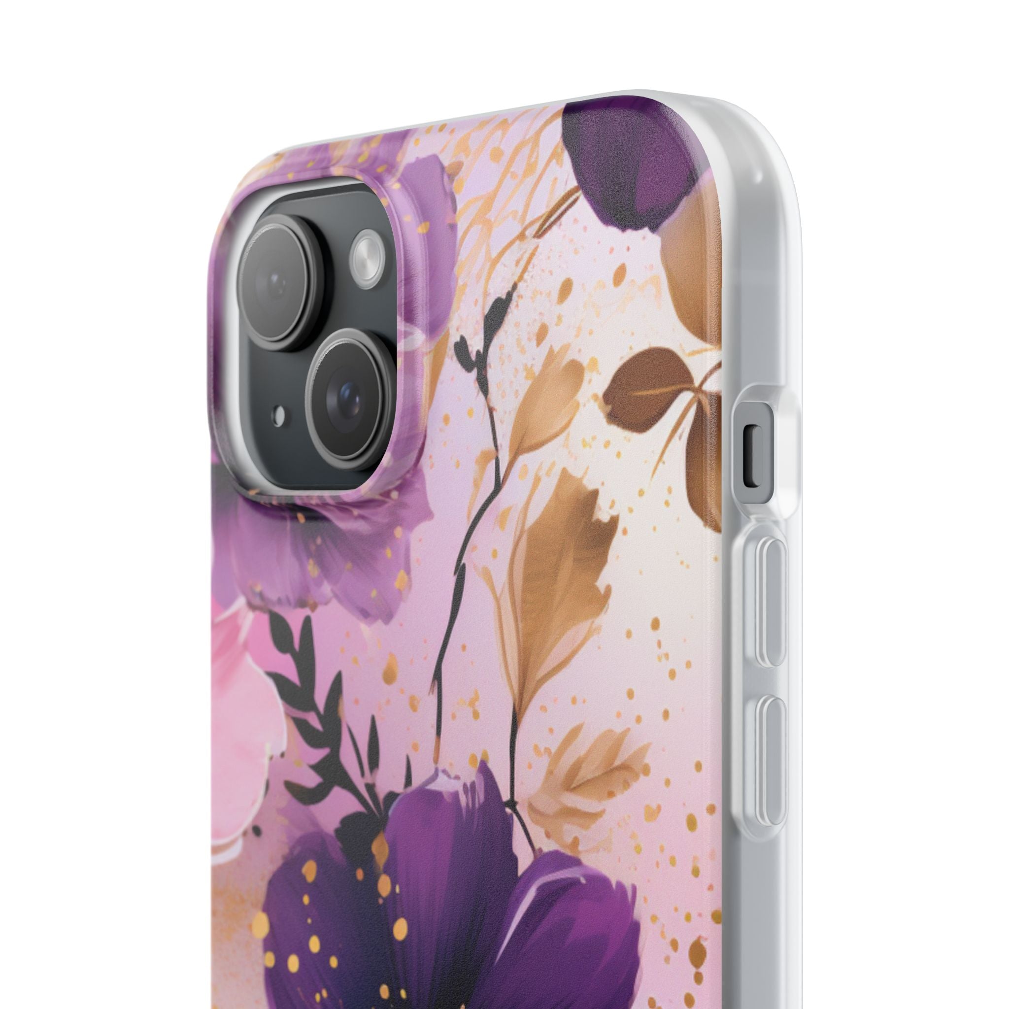 Gilded Violet Bloom · Soft Handyhülle für iPhone