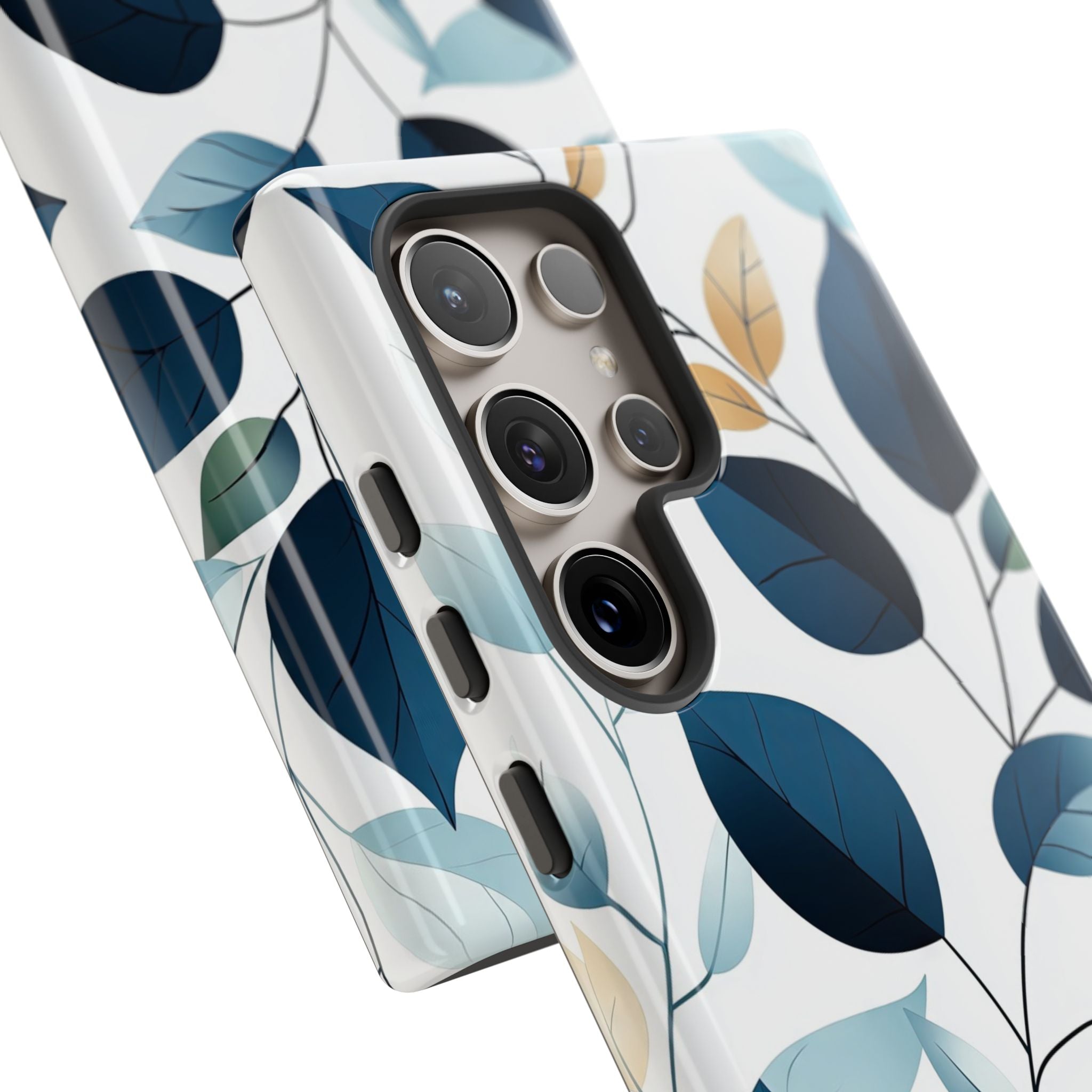 Navy Blattadern Samsung S24 Ultra Case - Tough