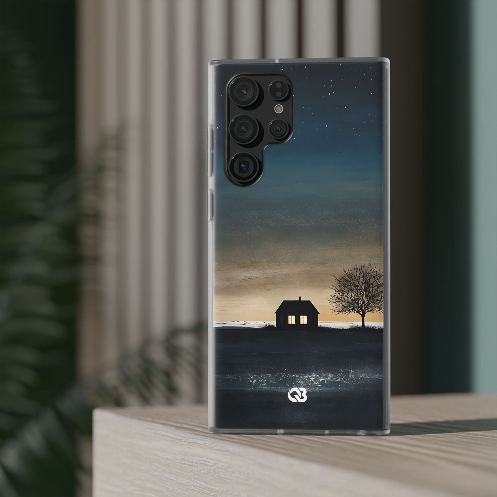 Midnight Cabin Glow · Soft Phone Case for Samsung