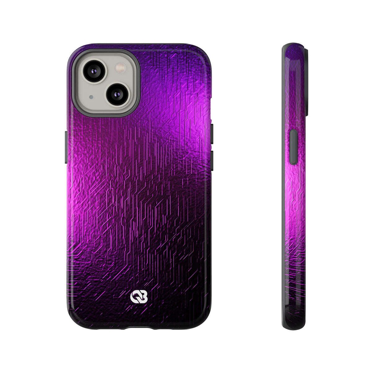 Violet Cyber Circuit · Tough Phone Case for iPhone · Purple