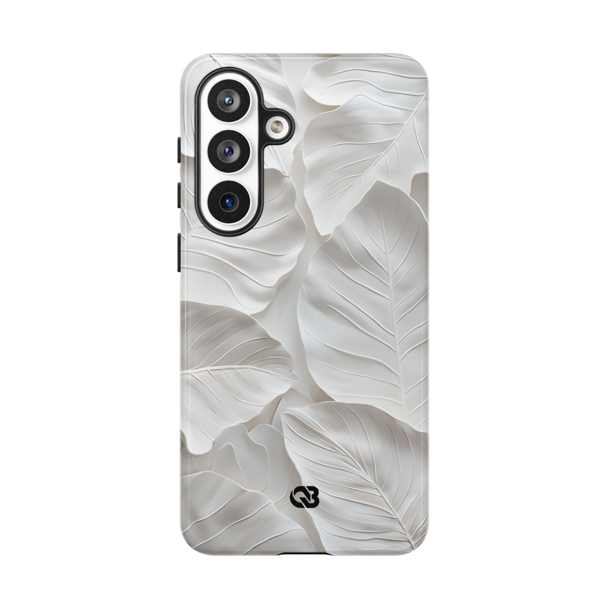 Sculpted Ivory Leaves · Tough Phone Case for Samsung