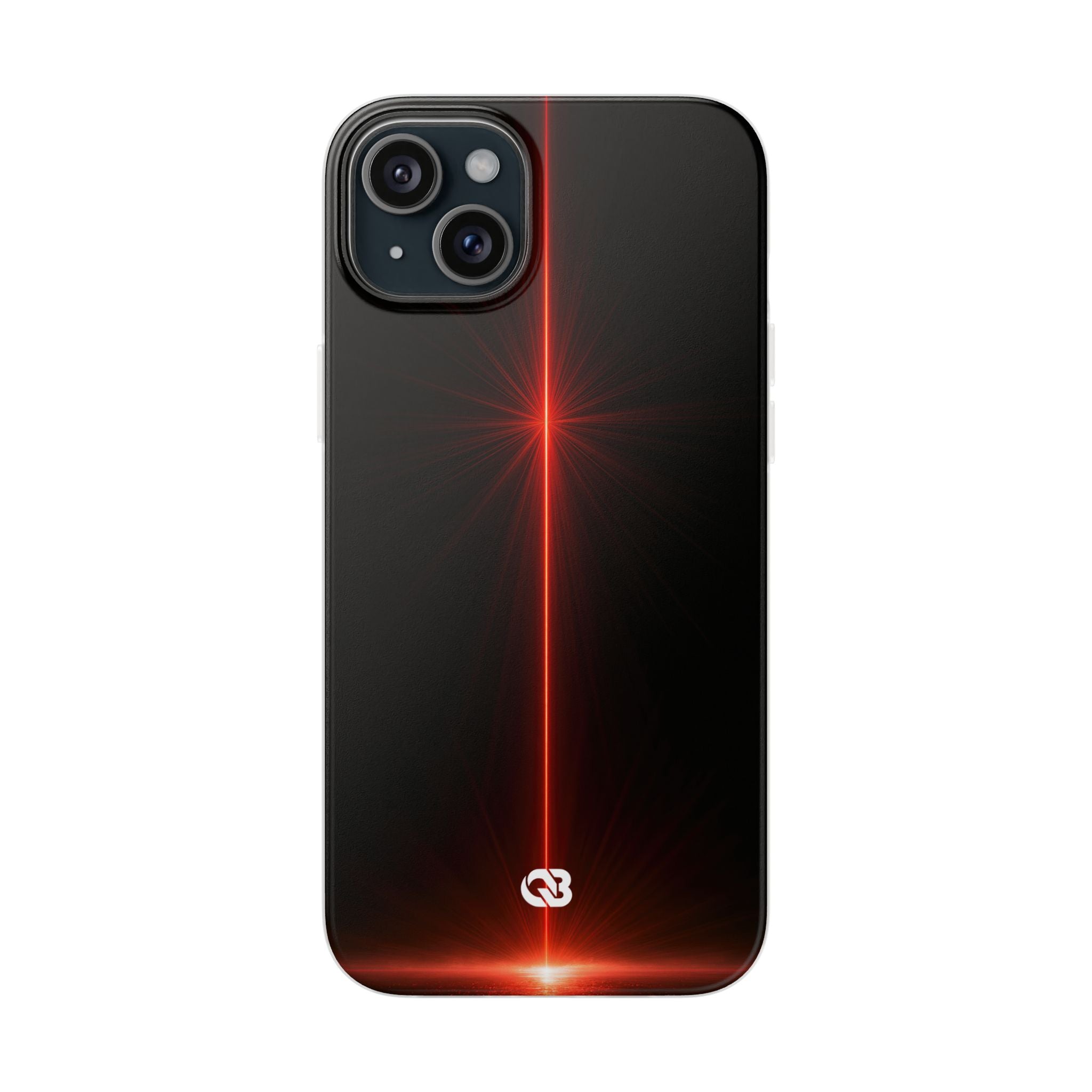 Red Lite Phone Case for iPhone - Crimson Flare Vector