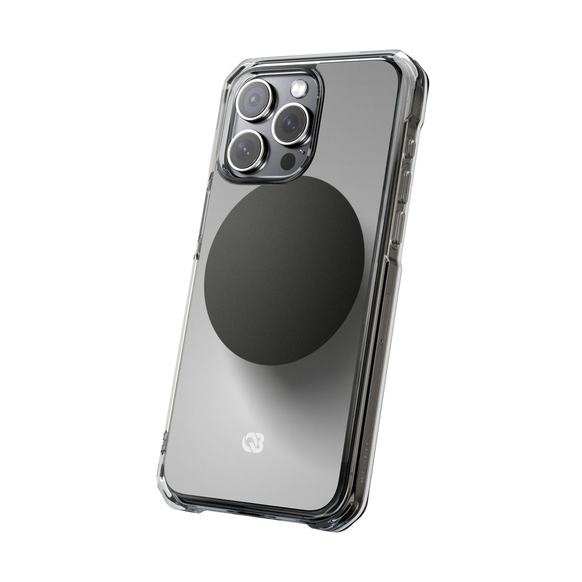 Grey Impact MagSafe Phone Case for iPhone - Matte Onyx Sphere