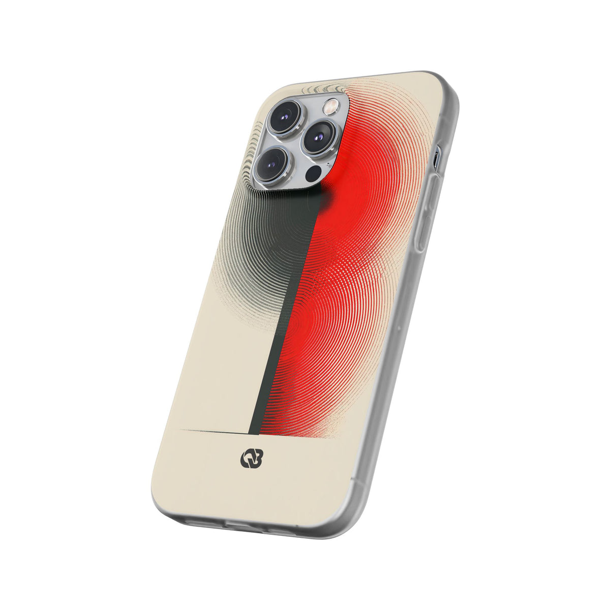 Red Lite Phone Case for iPhone - Split Signal Red