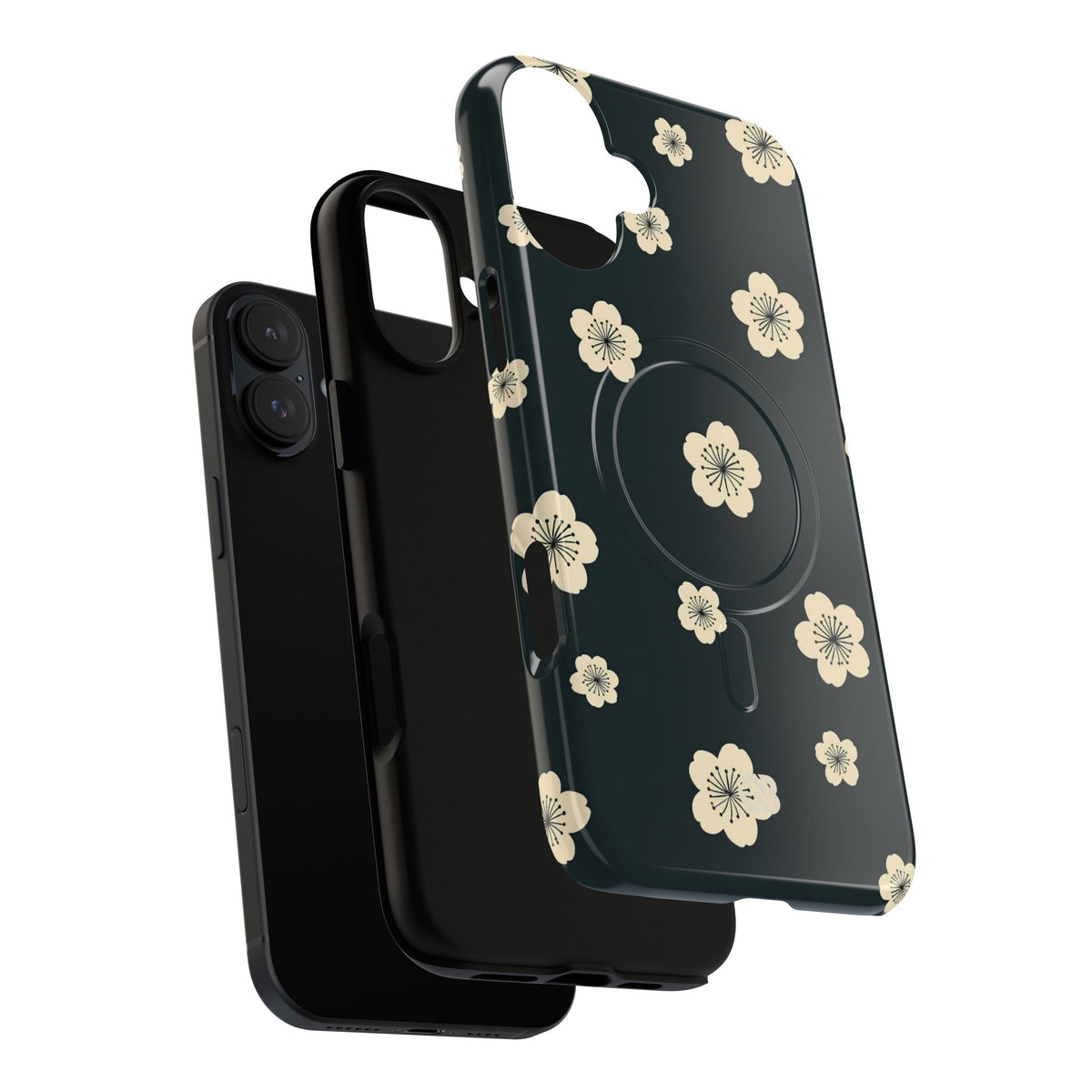 Midnight Sakura Bloom · Tough 2.0 Magnetic Phone Case for iPhone · Black