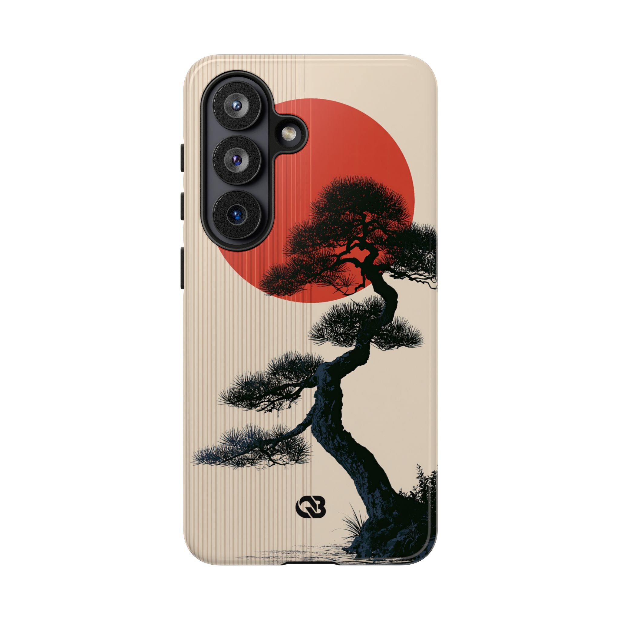 Beige Tough Phone Case for Samsung - Kyoto Crimson Pine