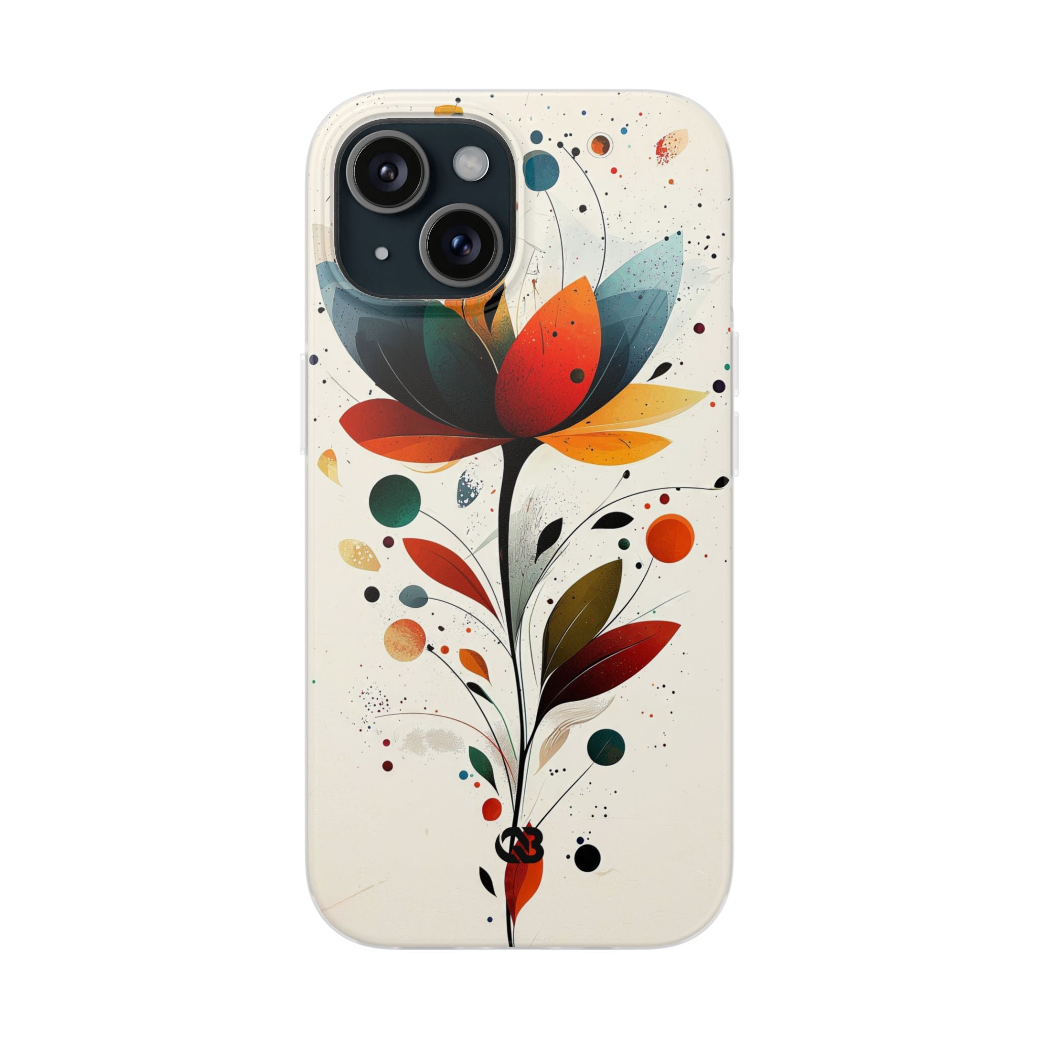 Burnt Petal Abstract · Soft Phone Case for iPhone