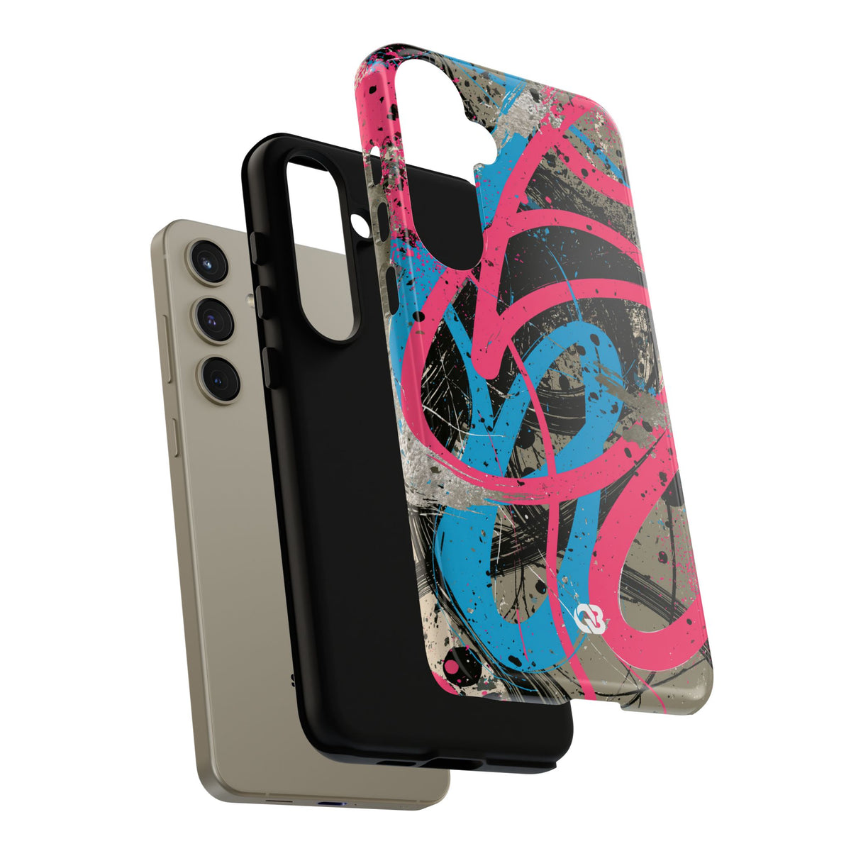 Cyber Splatter Flow · Tough Phone Case for Samsung · Pink