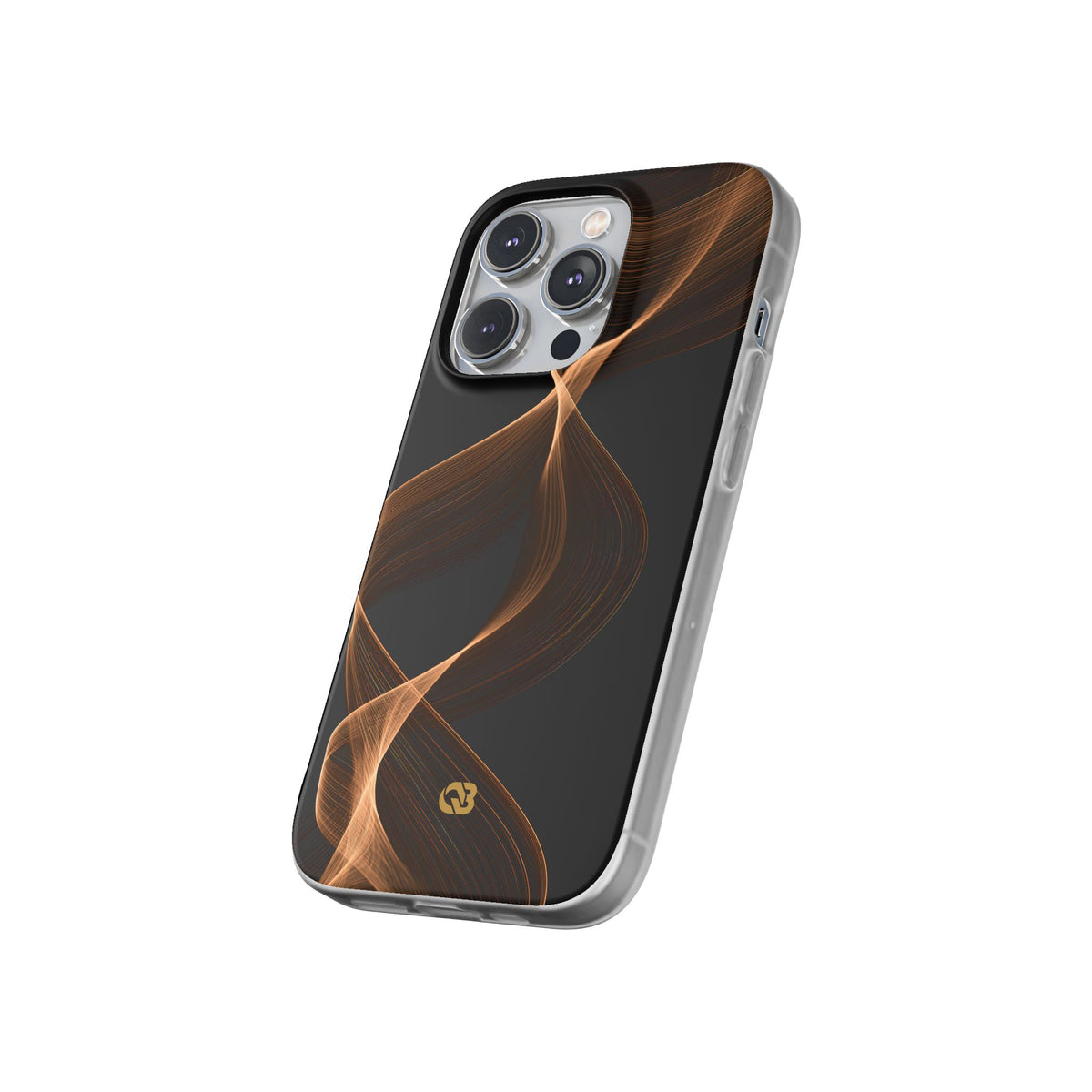 Amber Contour Flow · Lite Phone Case for iPhone · Black