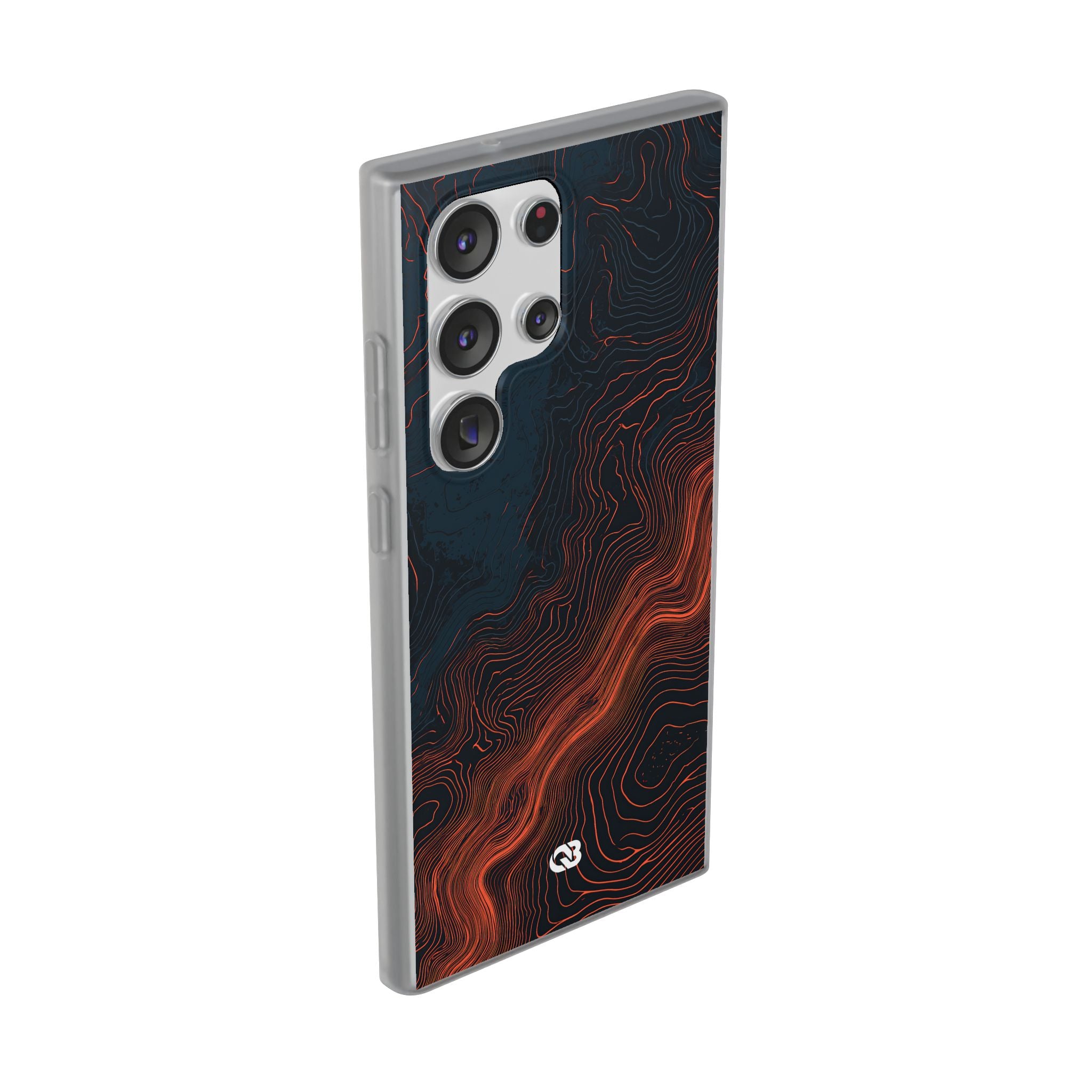 Black Lite Phone Case for Samsung - Volcanic Basalt Map