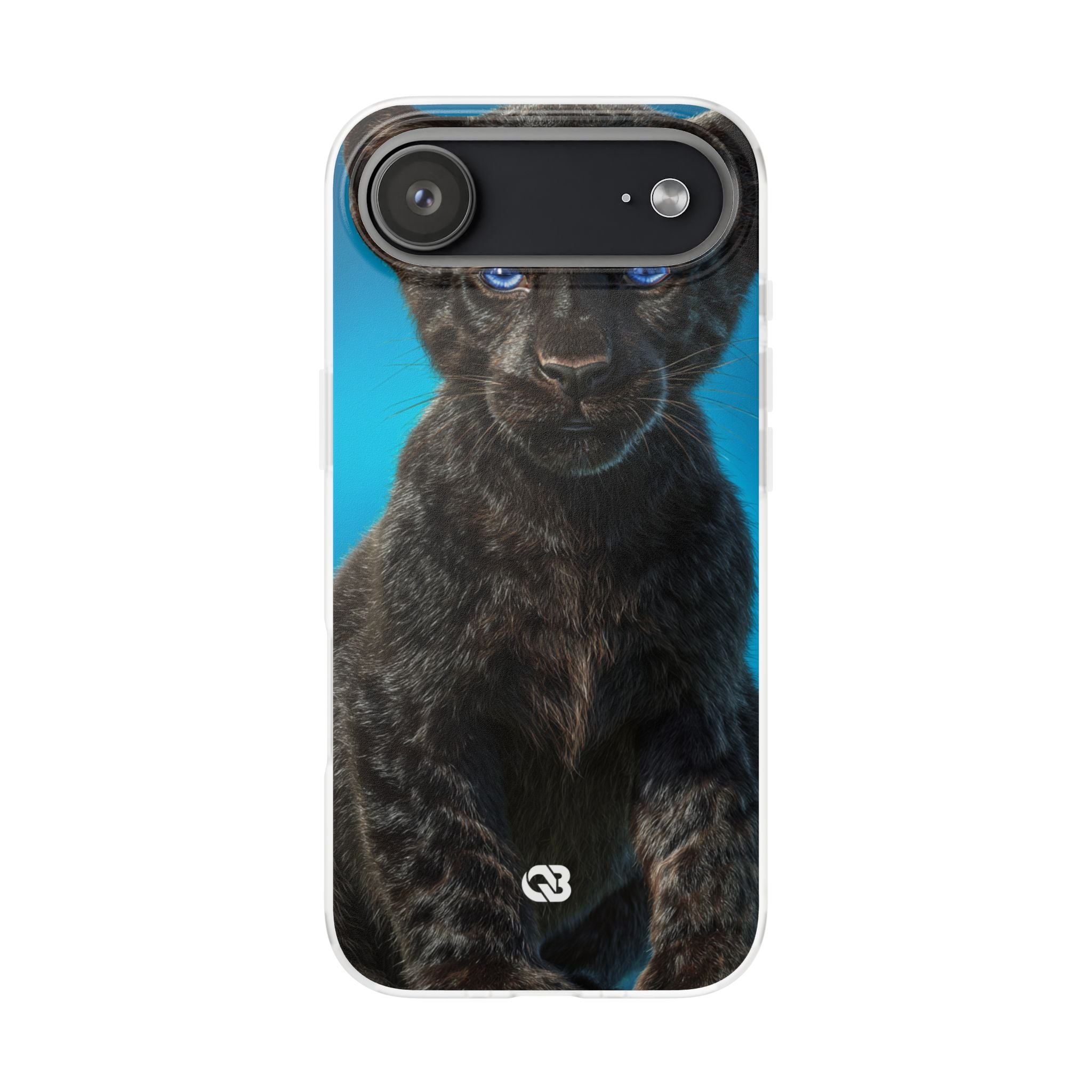 Sapphire Gaze Panther · Soft Phone Case for iPhone