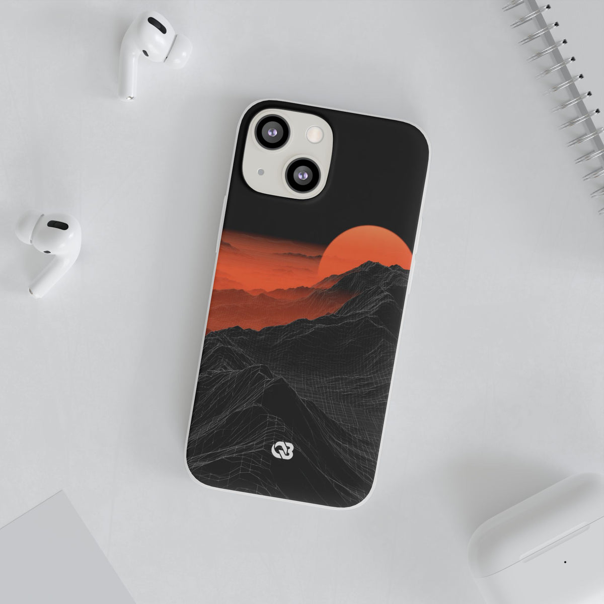 Solar Ridge Mesh · Lite Phone Case for iPhone · Black