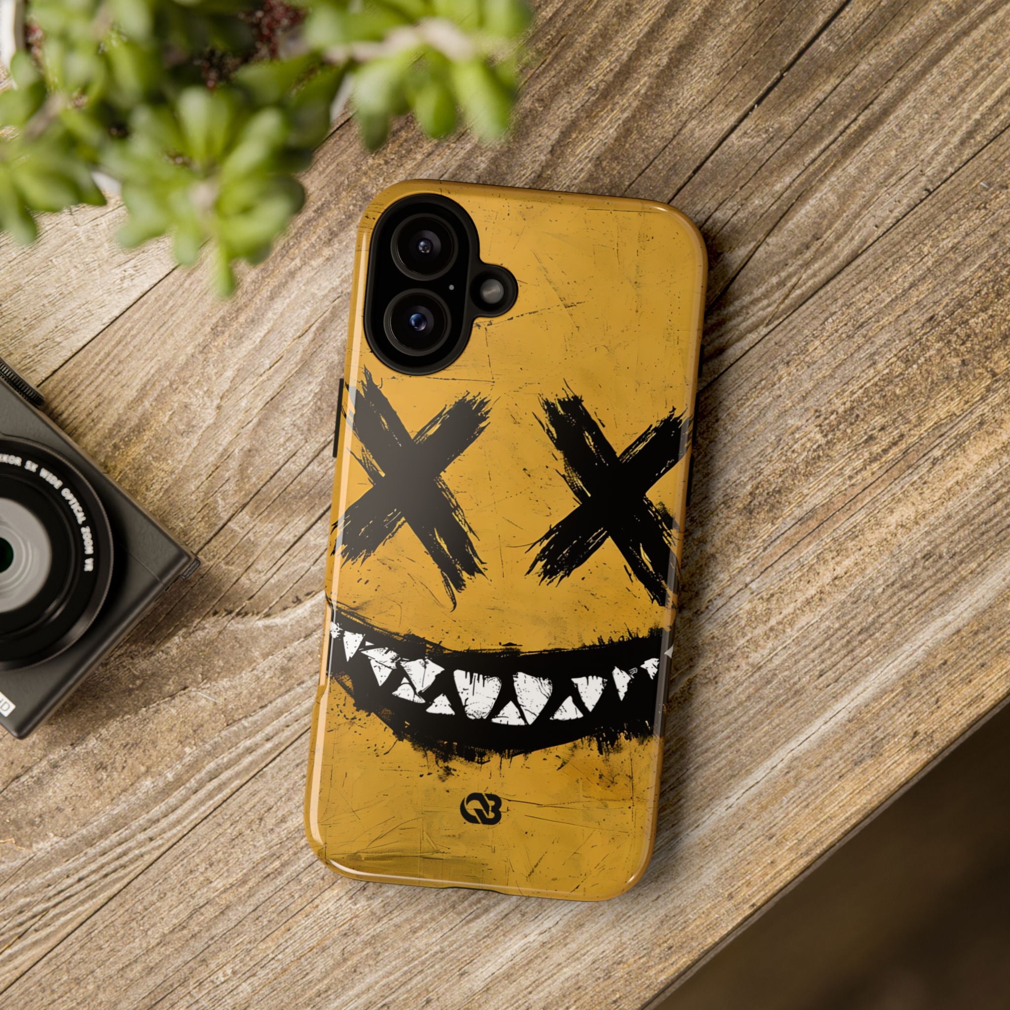 Gritty Ochre Smile · Tough Phone Case for iPhone