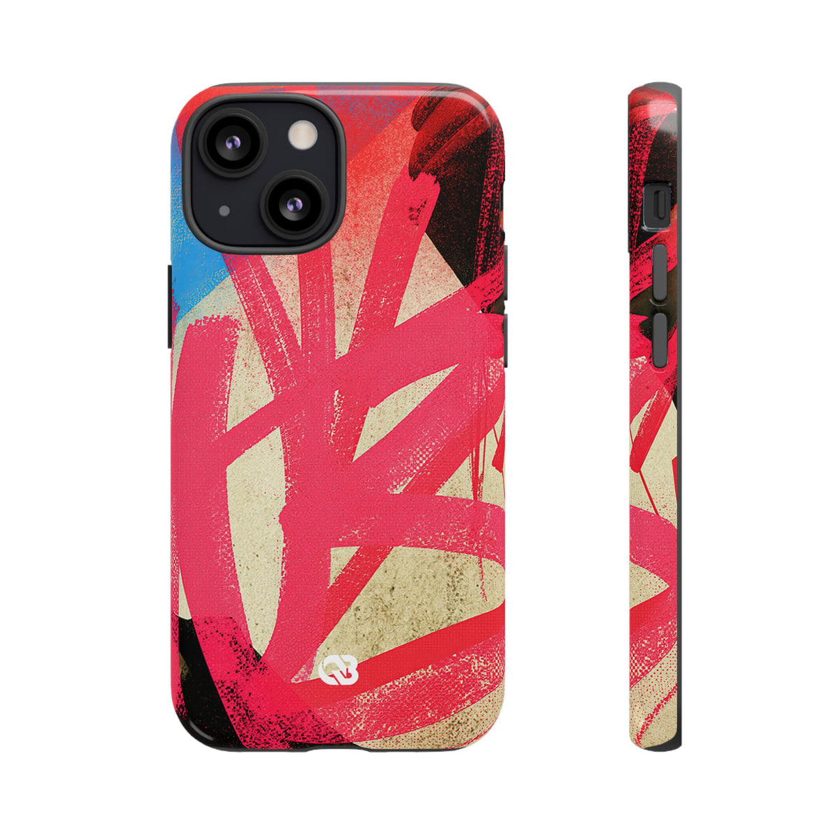 Neon Spray Tag · Tough Phone Case for iPhone · Pink
