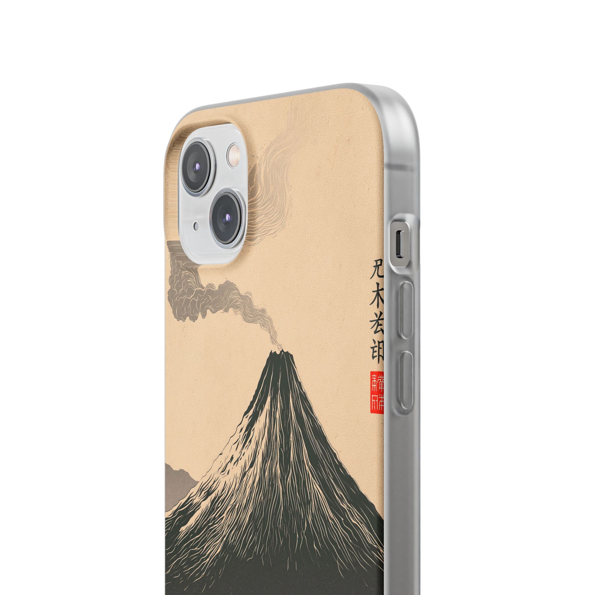 Beige Lite Phone Case for iPhone - Obsidian Ink Summit