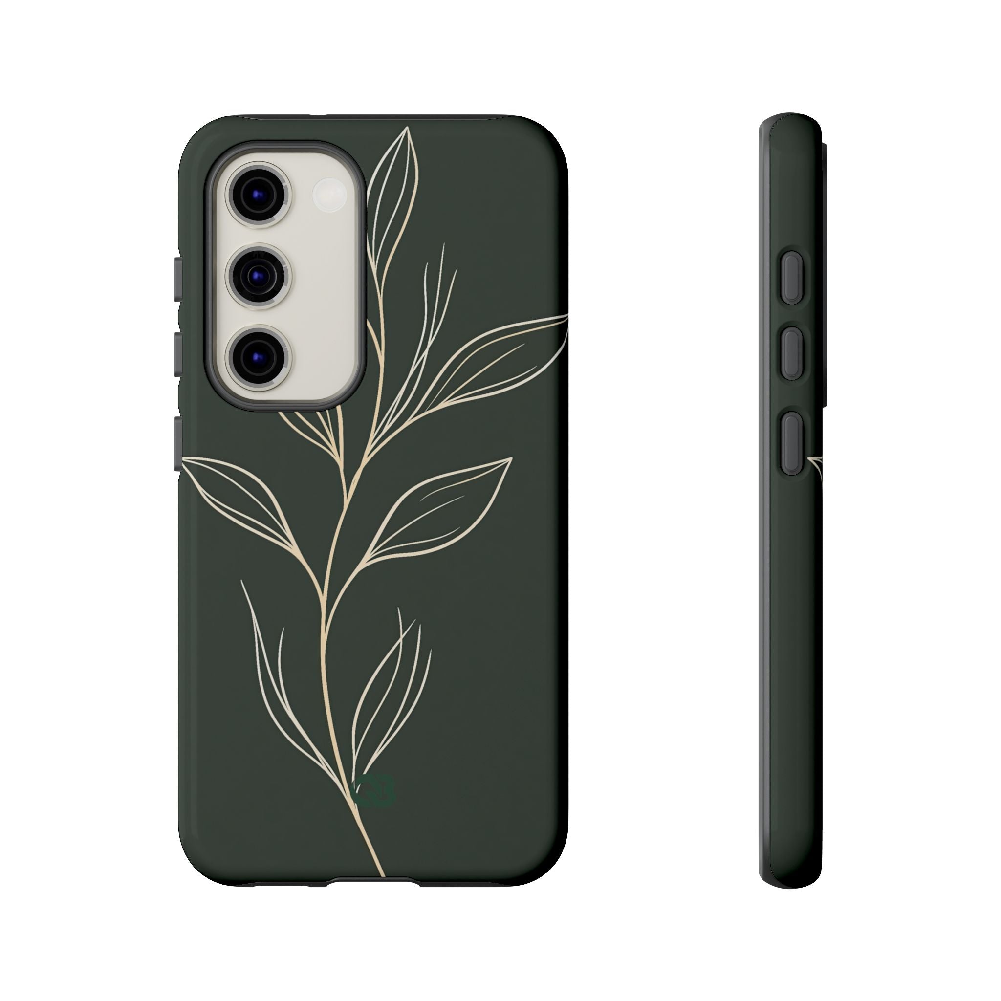 Green Tough Phone Case for Samsung - Deep Moss Willow