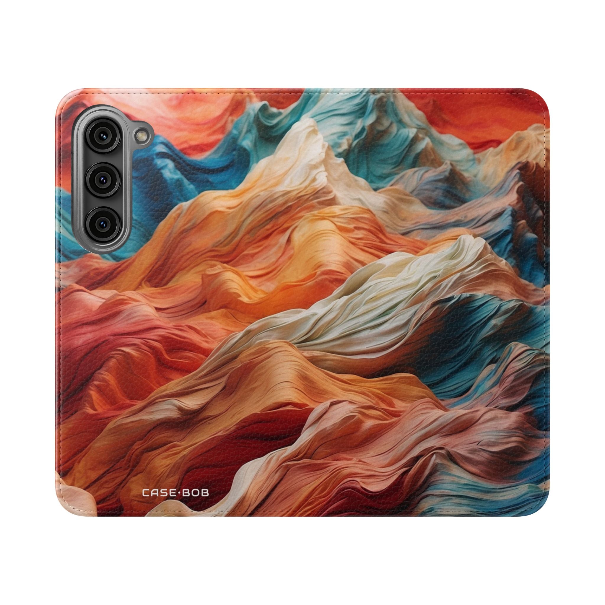 Fabric Peaks Sunset - Samsung S23 Case - Wallet
