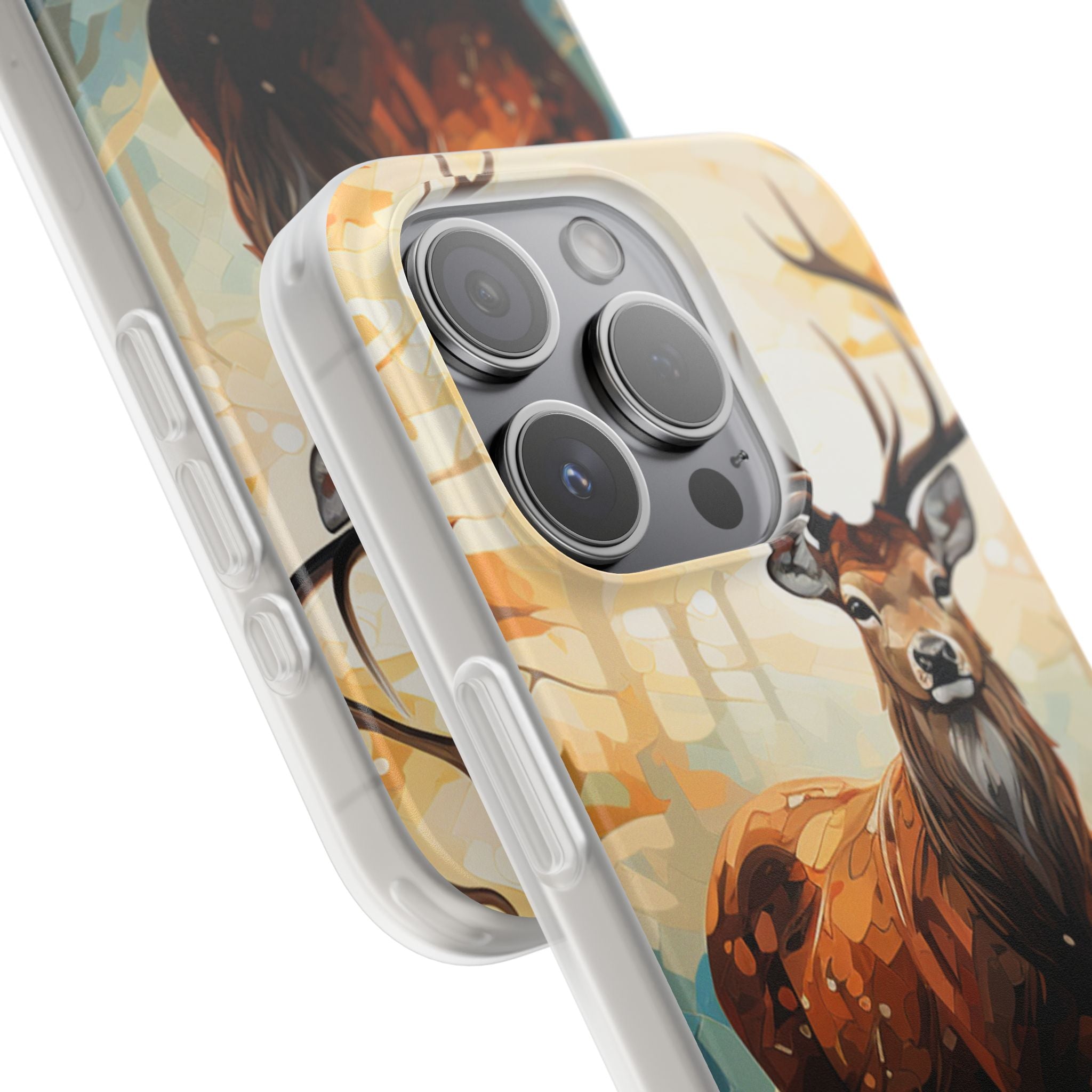 Glowing Stag iPhone 15 Pro Case - Soft - CASE•BOB