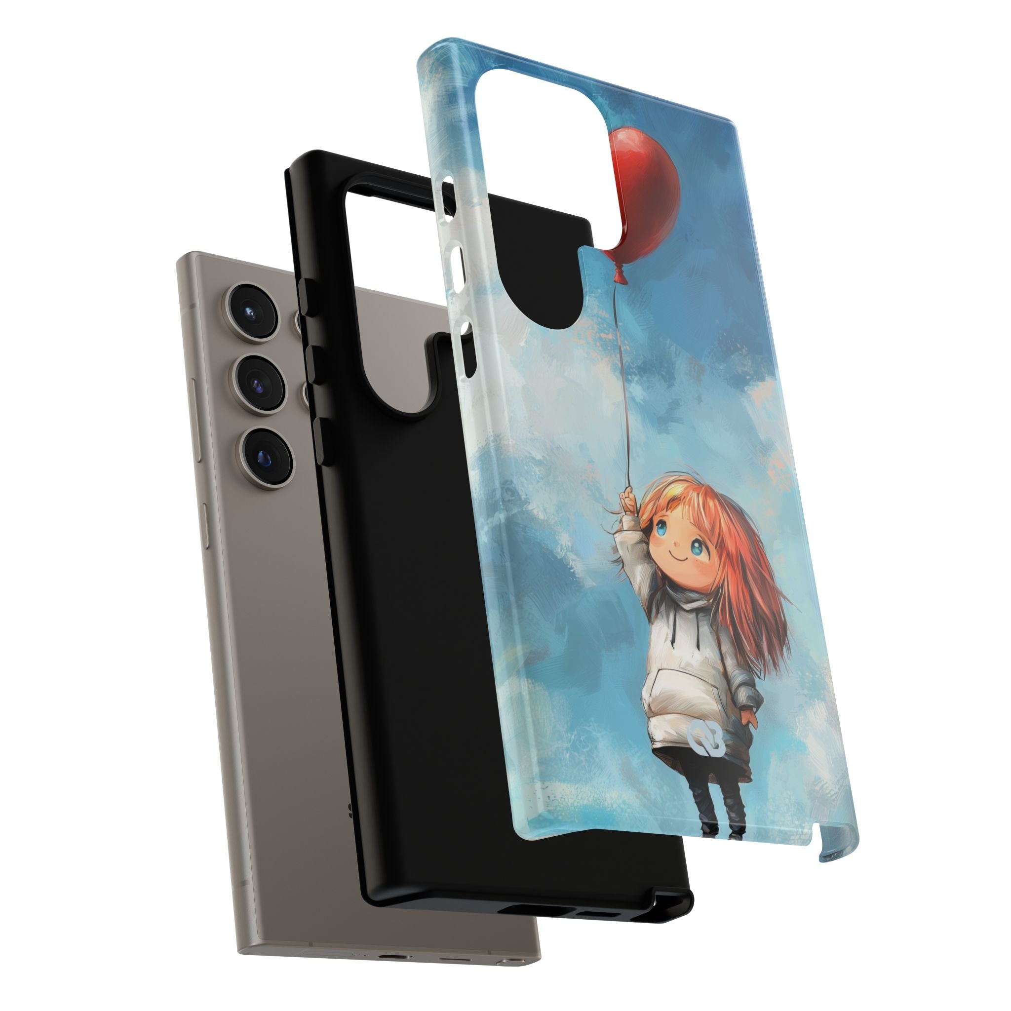Crimson Heart Sky · Tough Phone Case for Samsung