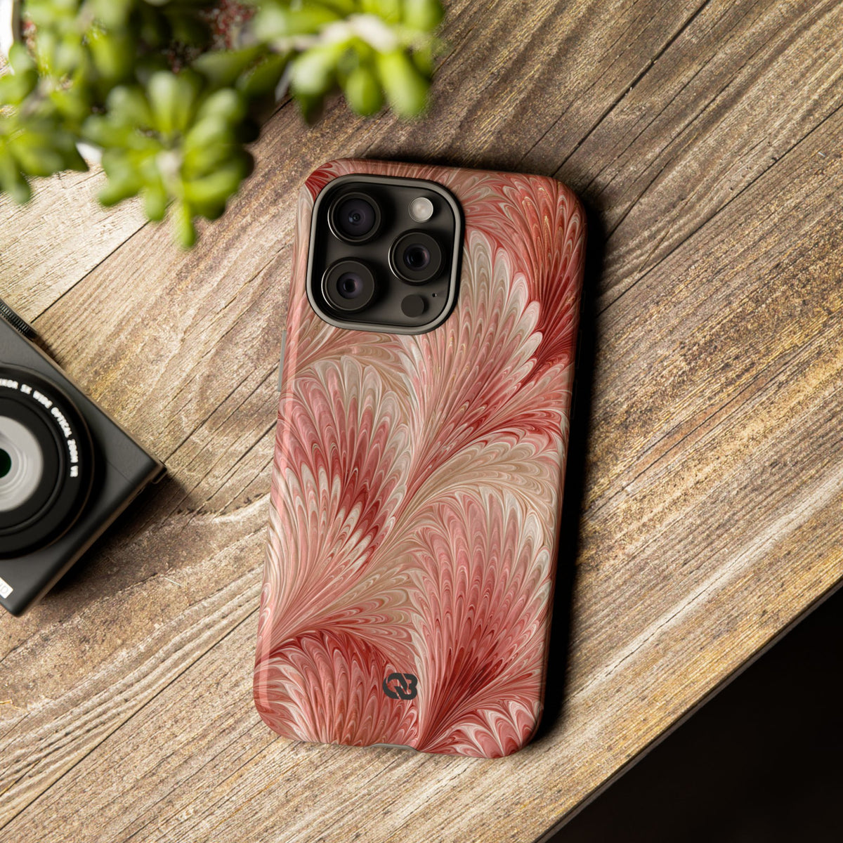 Blush Petal Plume · Tough Phone Case for iPhone · Pink
