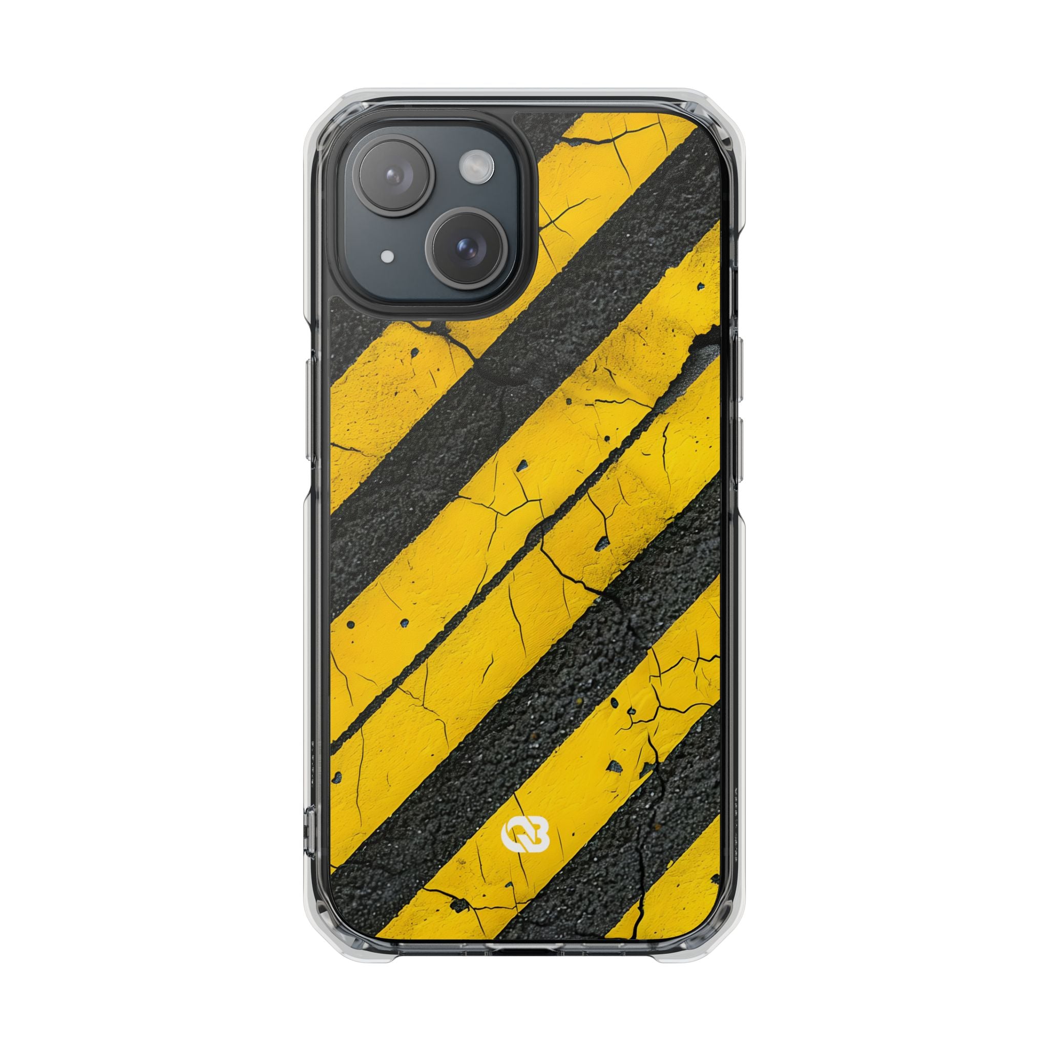 Cracked Hazard Stripes · Impact Custodia per iPhone · Magsafe