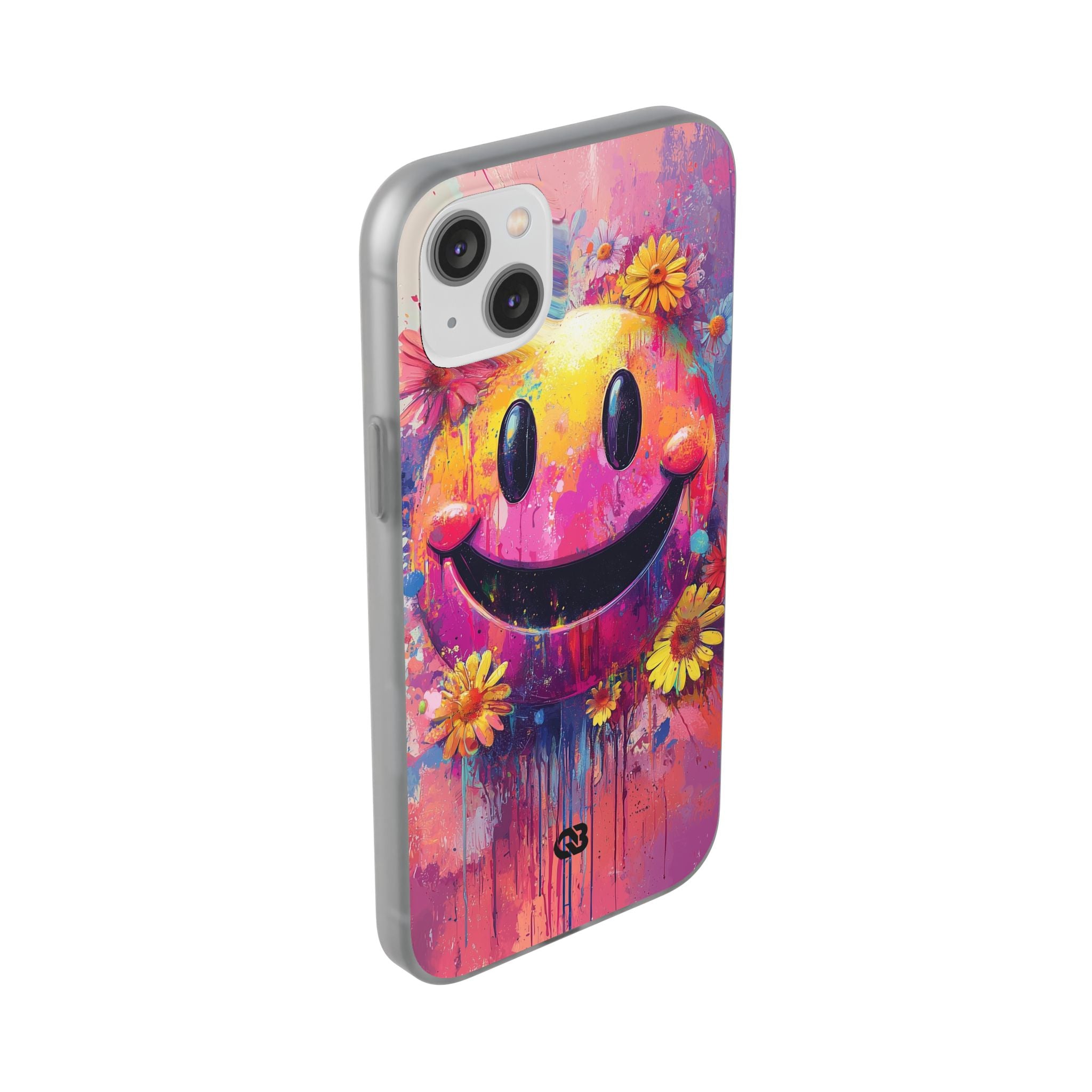 Vivid Grin Graffiti · Soft Phone Case for iPhone