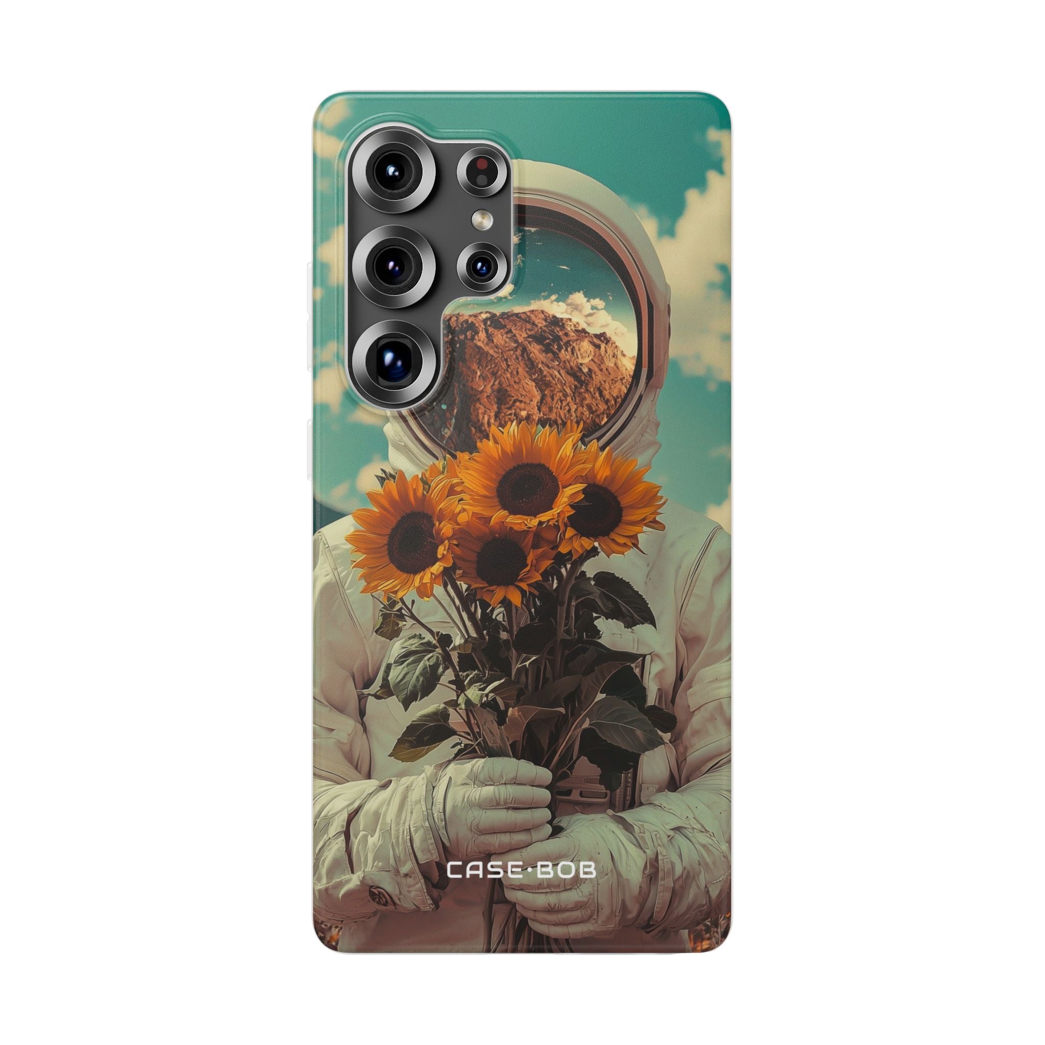 Sonnenblumen-Astronaut Samsung S25 Ultra Case - Soft