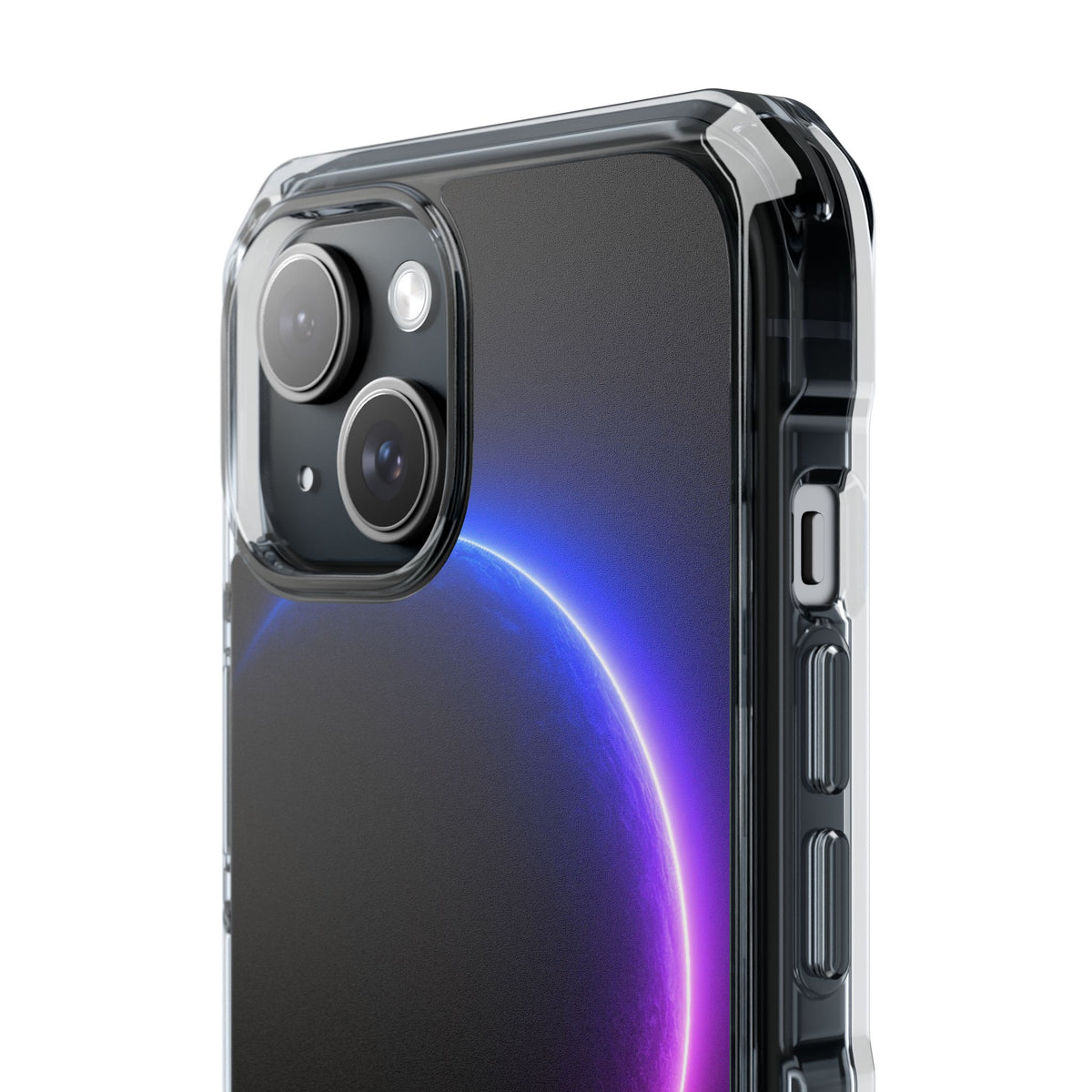 Luminous Eclipse · Clear Impact Magnetic Phone Case for iPhone · Black