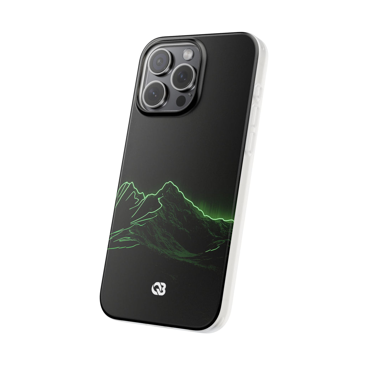 Nordic Mountain Contour · Lite Phone Case for iPhone · Black