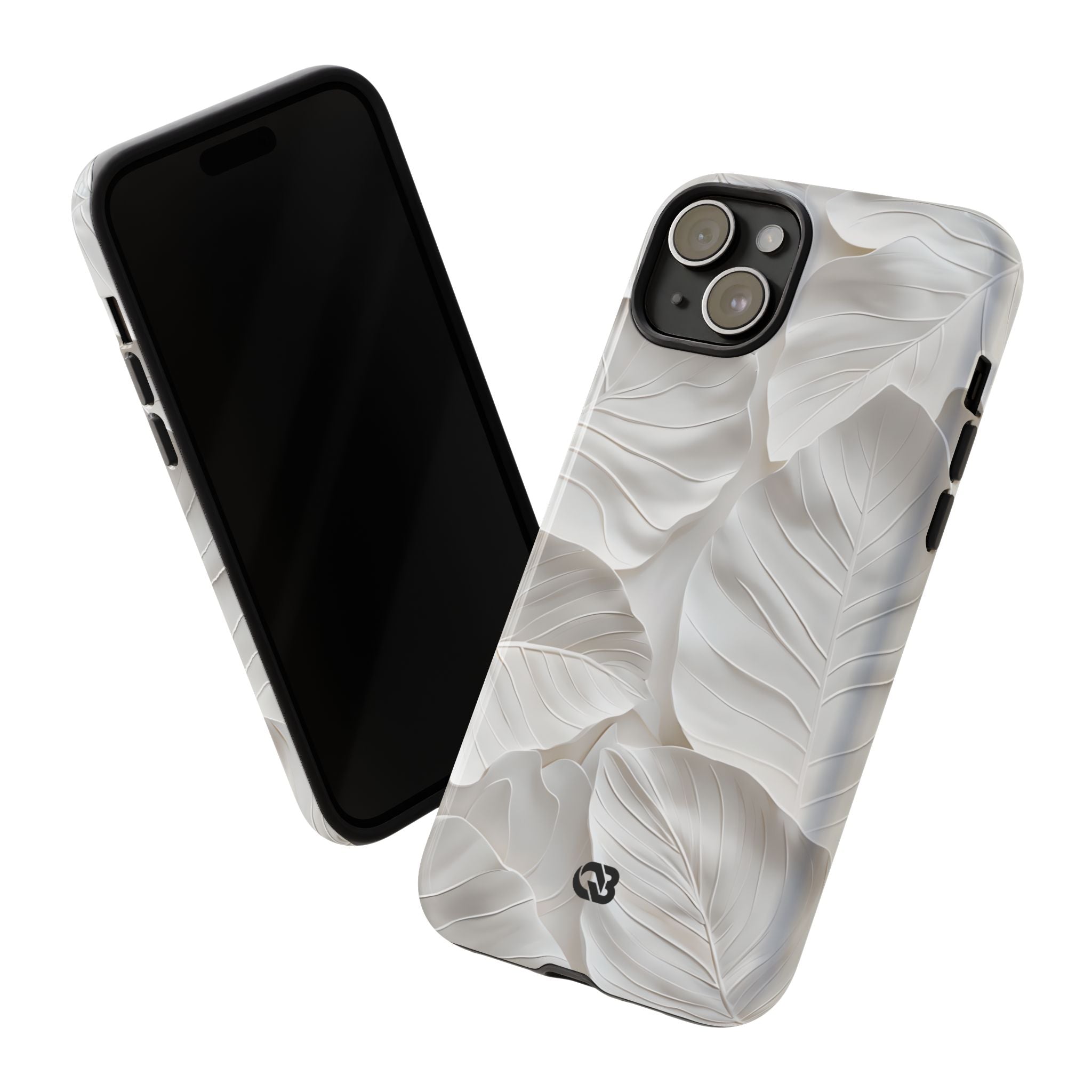 Sculpted Ivory Leaves · Tough Coque de téléphone pour iPhone