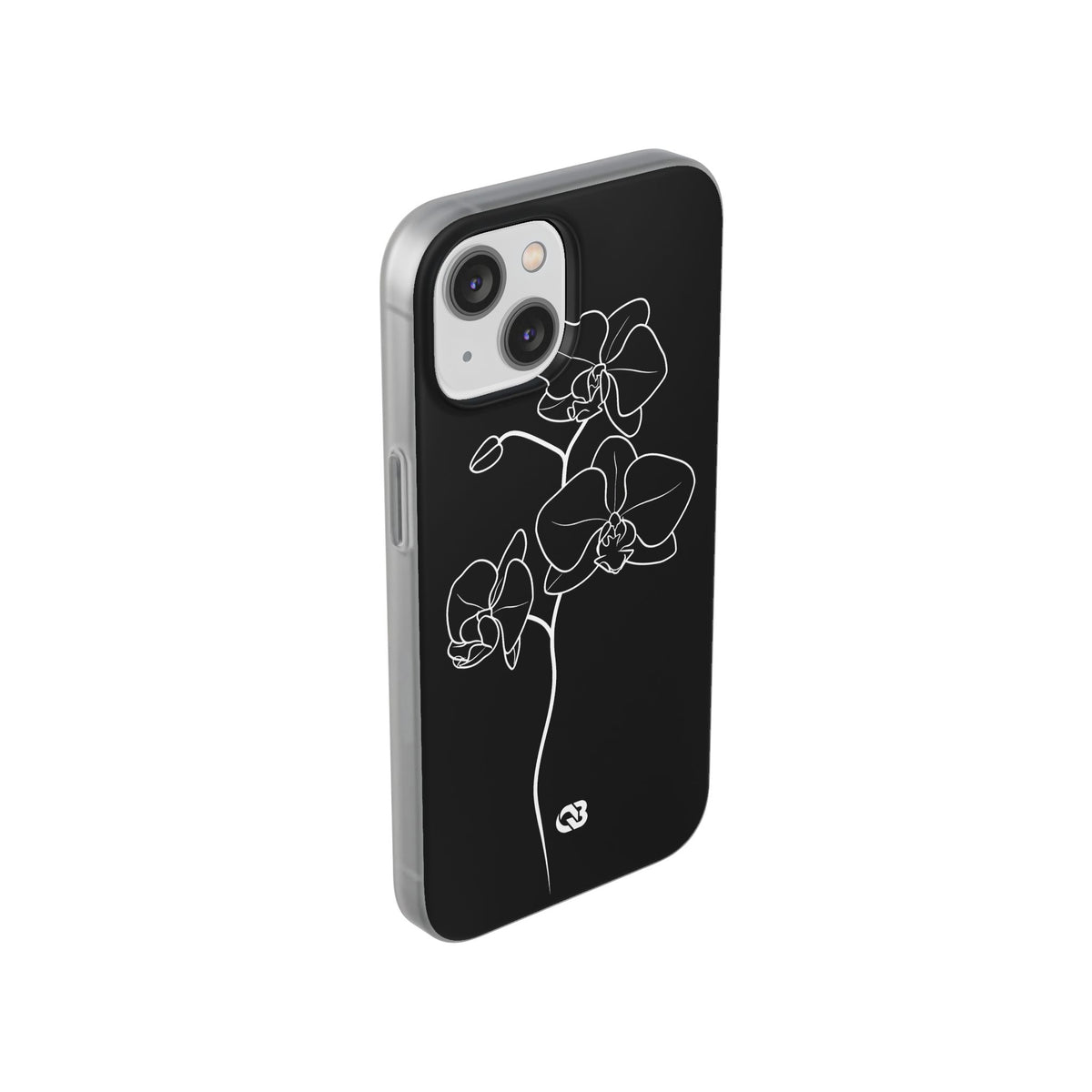 Midnight Orchid · Lite Phone Case for iPhone · Black