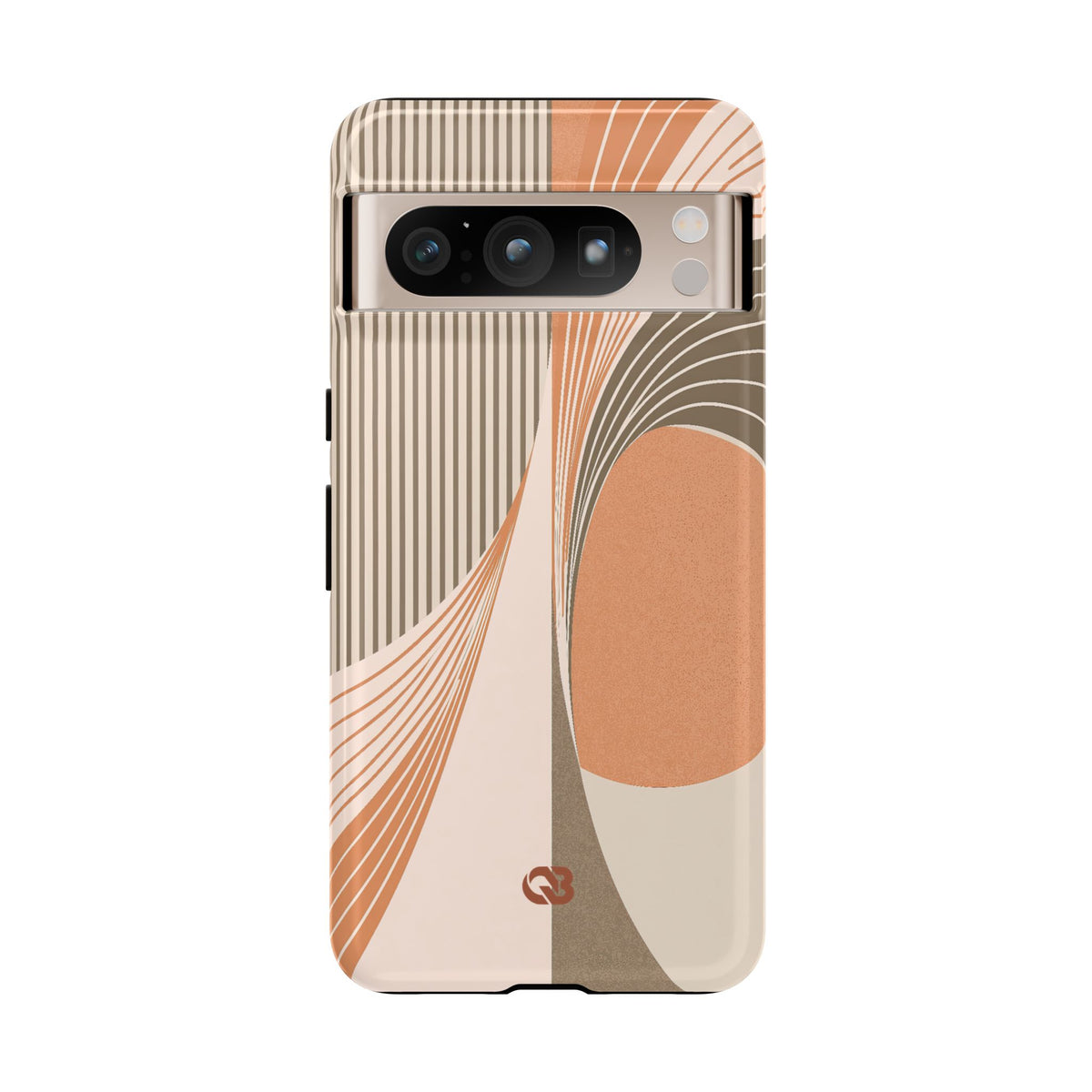 Terracotta Meridian · Tough Phone Case for Pixel · Orange
