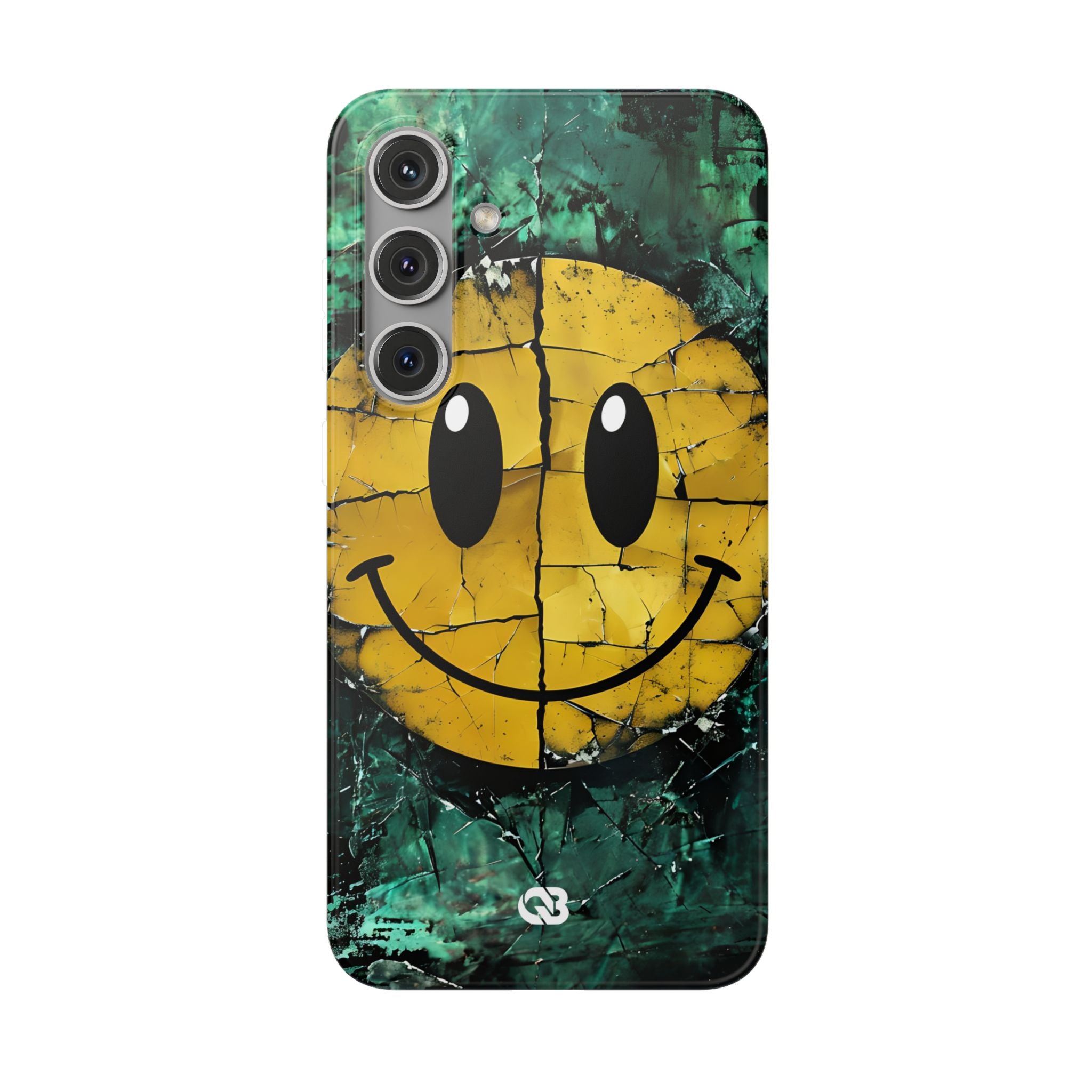 Fractured Yellow Grin · Soft Custodia per Samsung