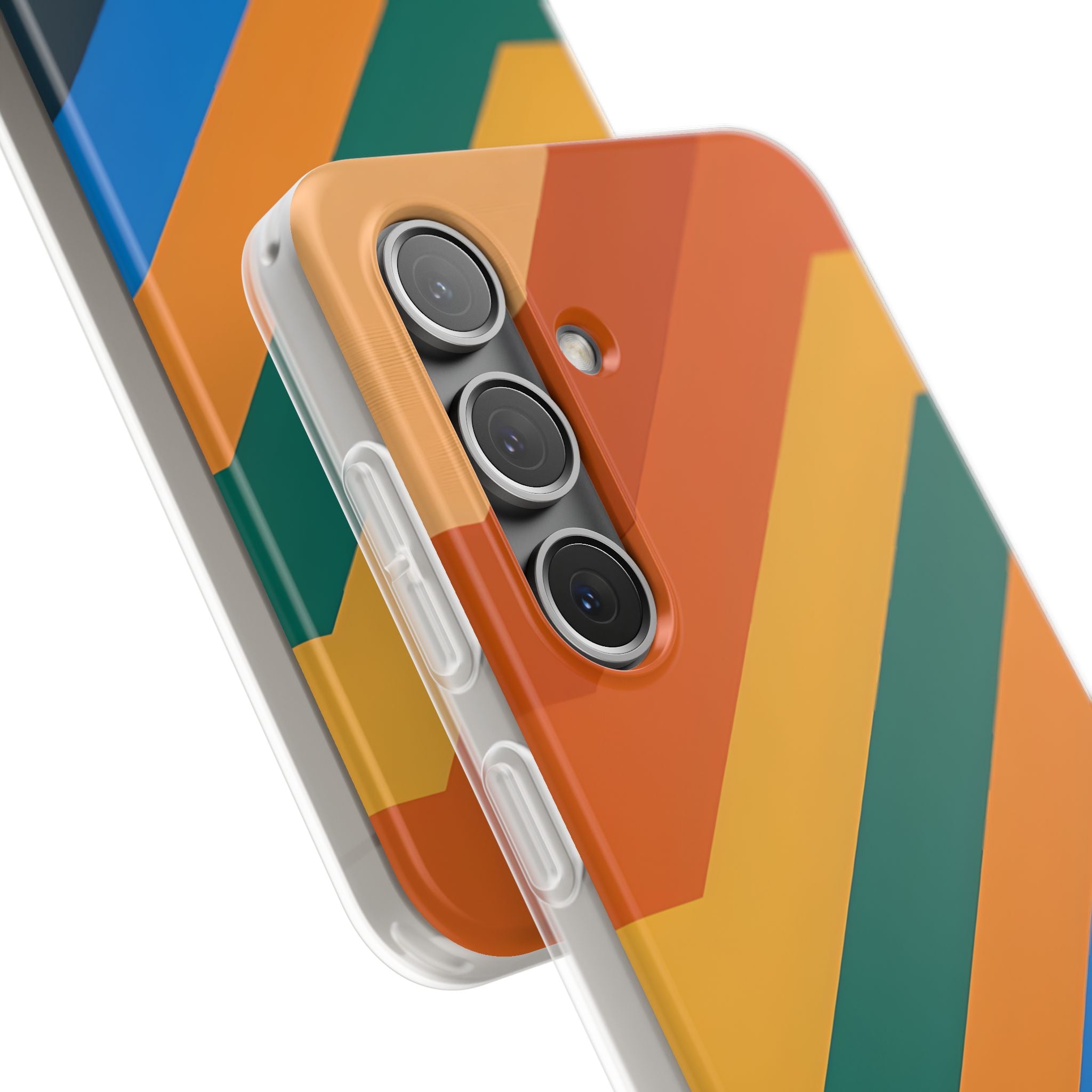 Retro Ridge Lines · Soft Phone Case for Samsung