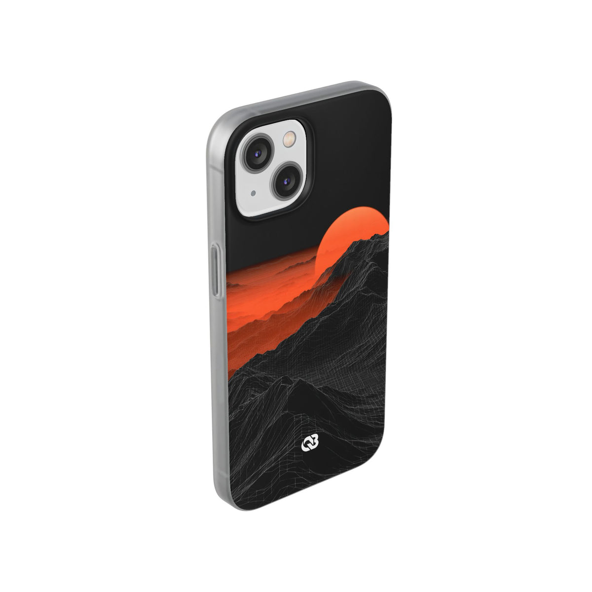 Solar Ridge Mesh · Lite Phone Case for iPhone · Black