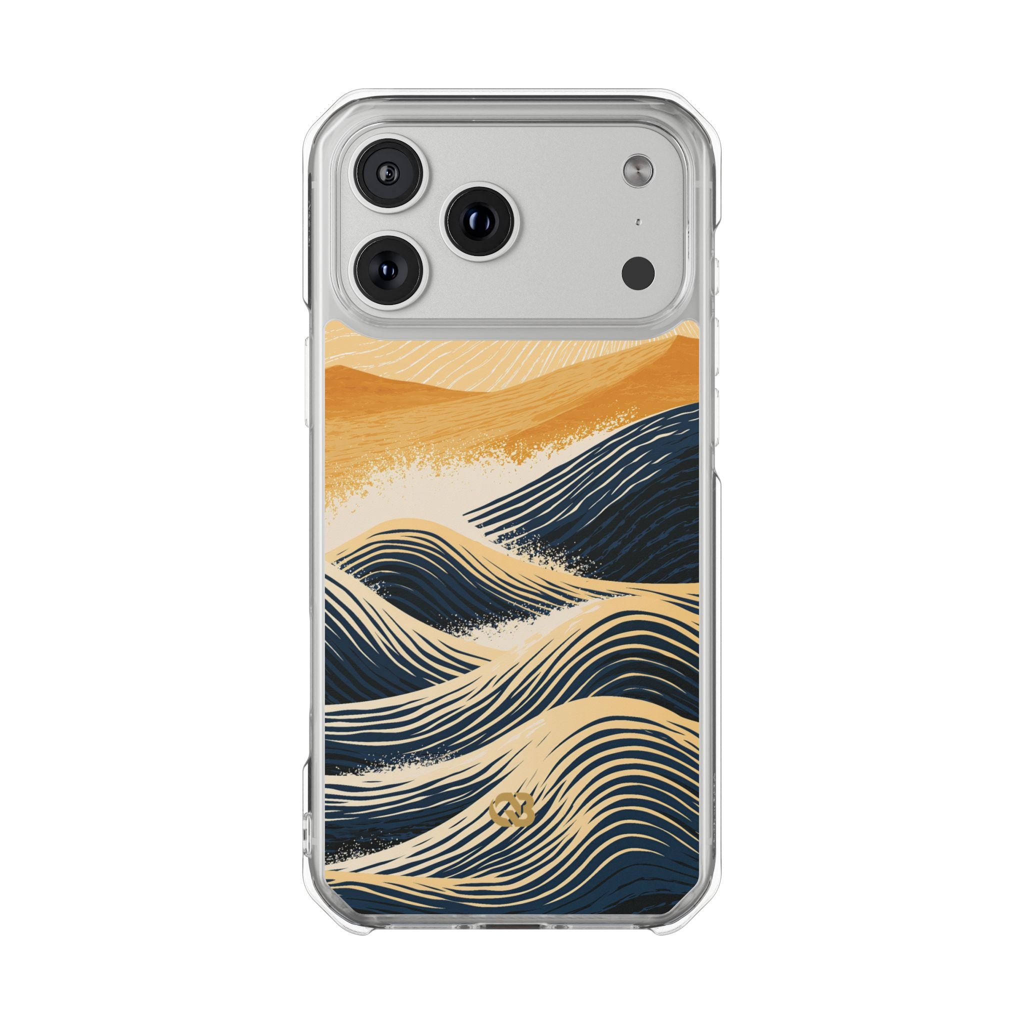 Blue Impact MagSafe Phone Case for iPhone - Kyoto Cresting Tide