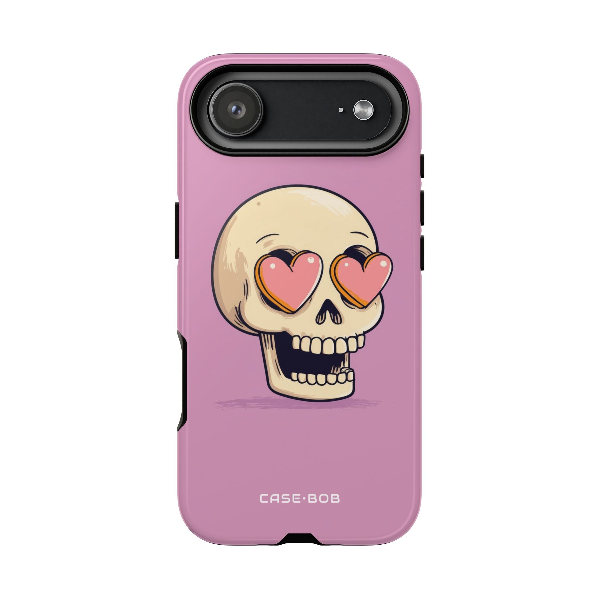 Heart Eyed Skull iPhone 17 Air Case - Tough - CASE•BOB