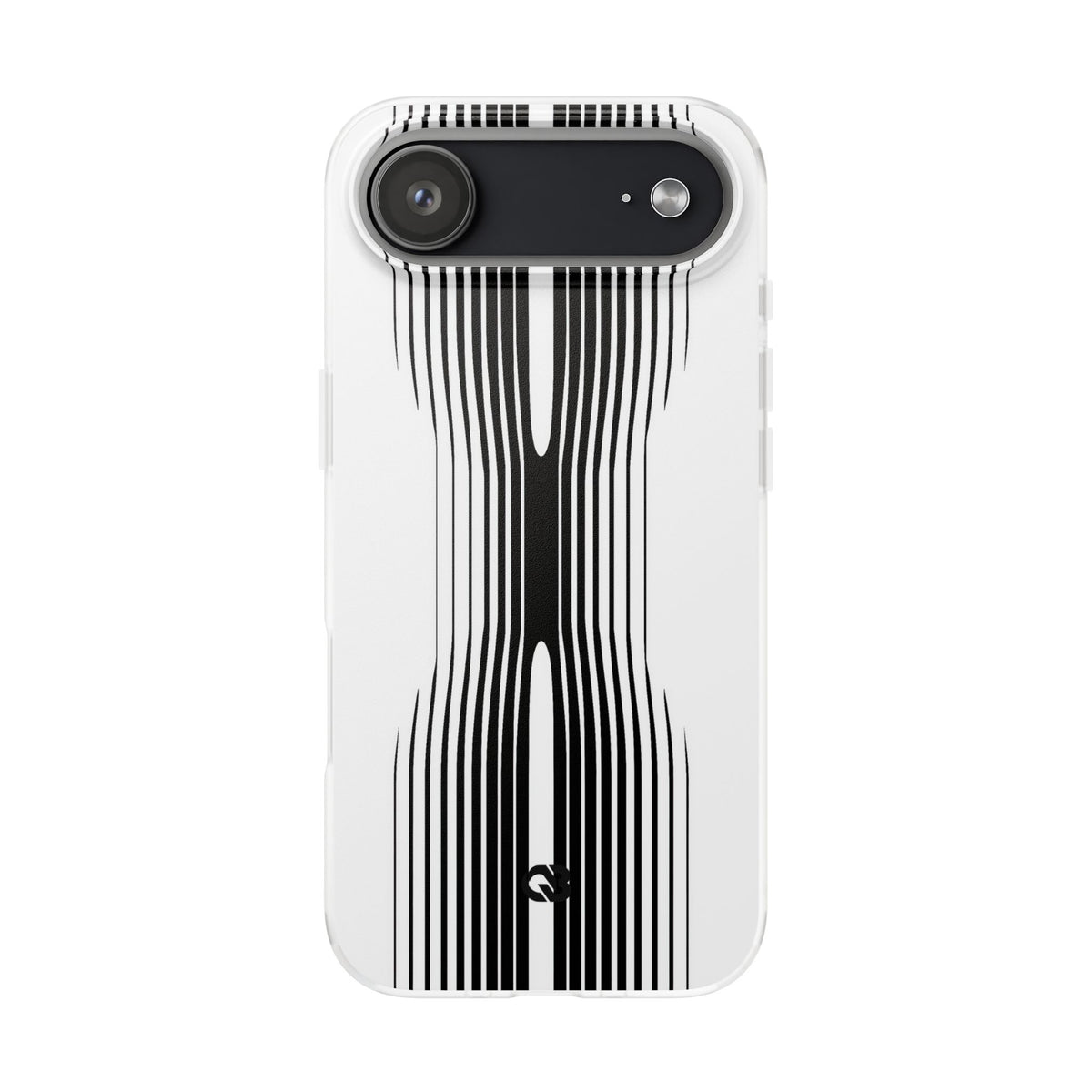 White Lite Phone Case for iPhone - Kinetic Mono Distortion