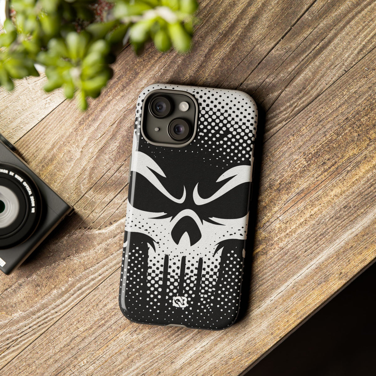 Phantom Halftone · Tough Phone Case for iPhone · Black