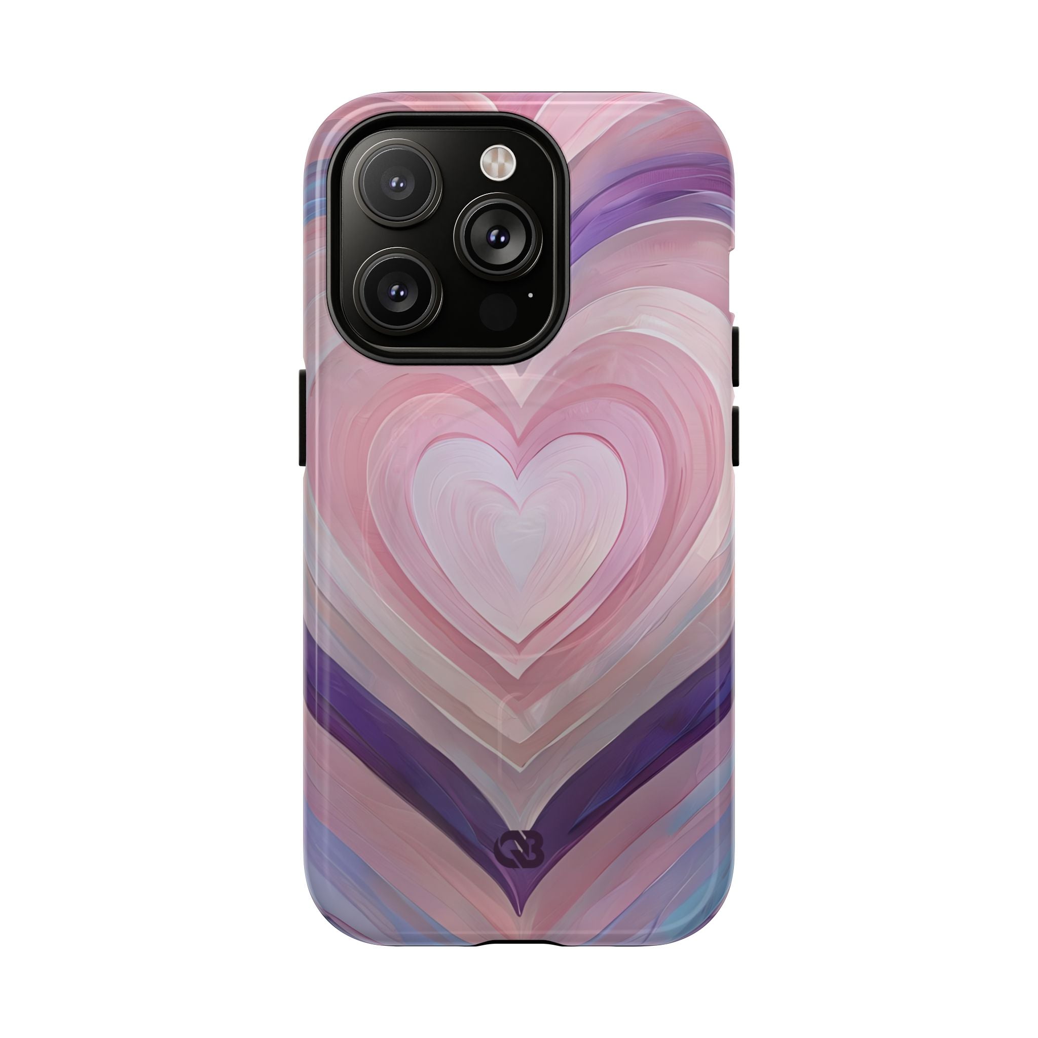 Lavender Pulse Hearts · Tough+ Magsafe