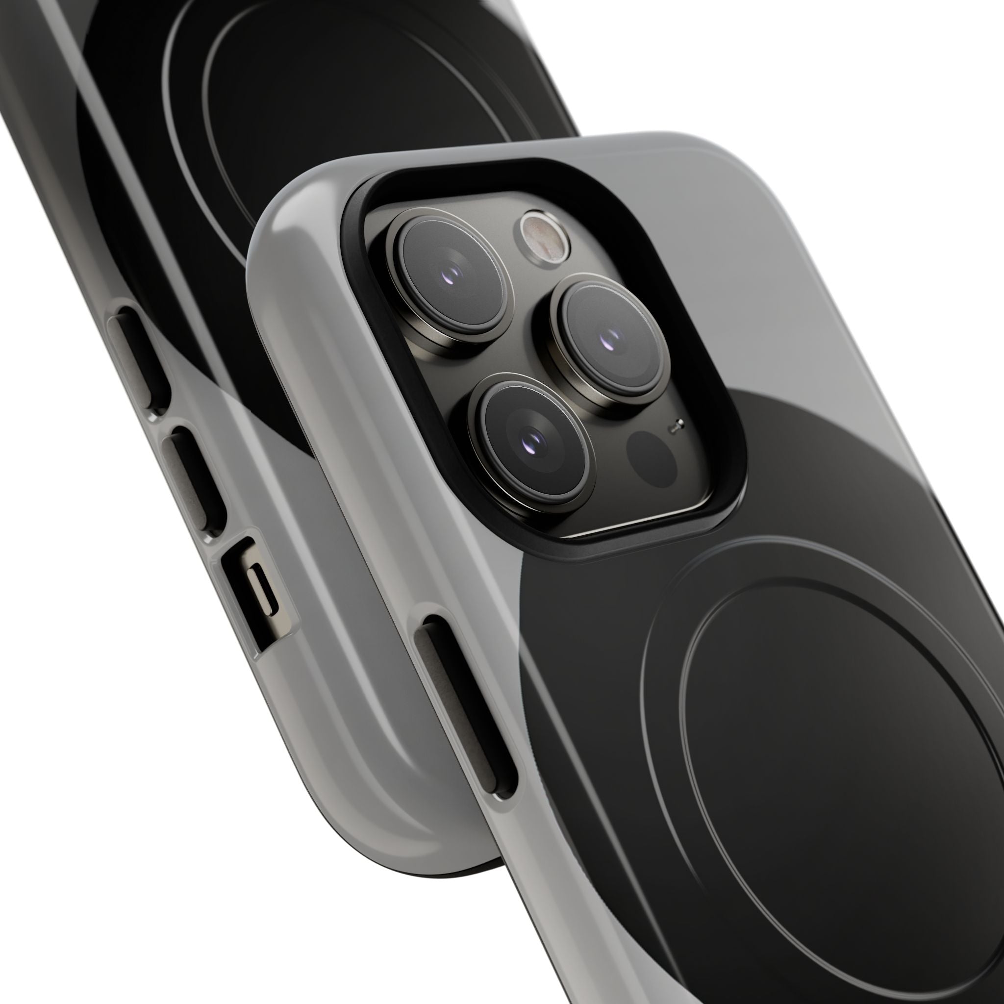 Grey Tough 2.0 Magsafe Phone Case for iPhone - Matte Onyx Sphere