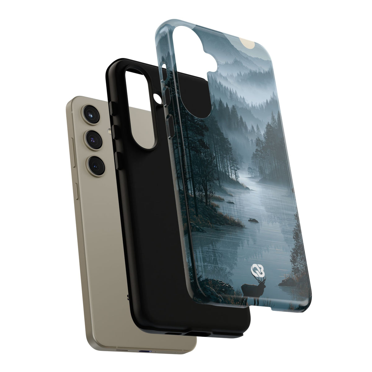 Silent Nordic Fjord · Tough Phone Case for Samsung · Blue