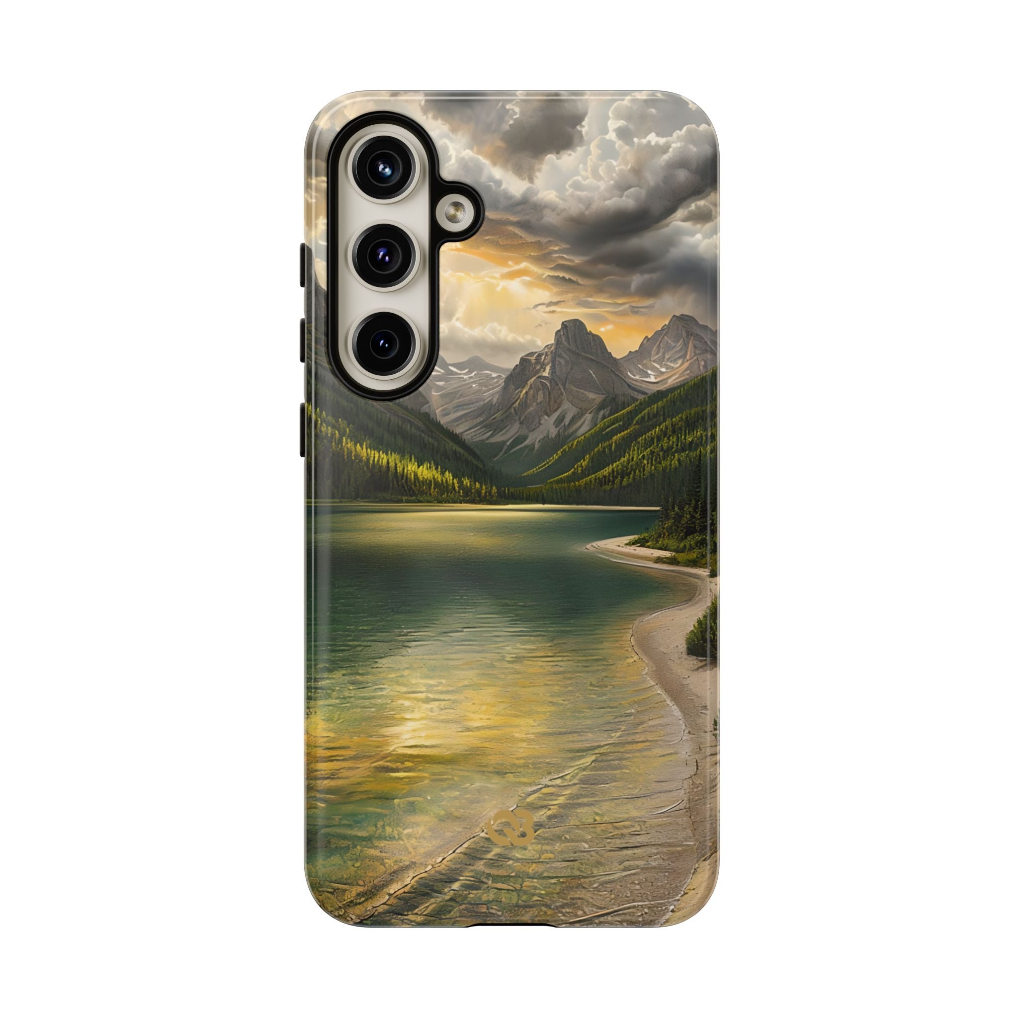 Gilded Mountain Lake · Tough Phone Case for Samsung